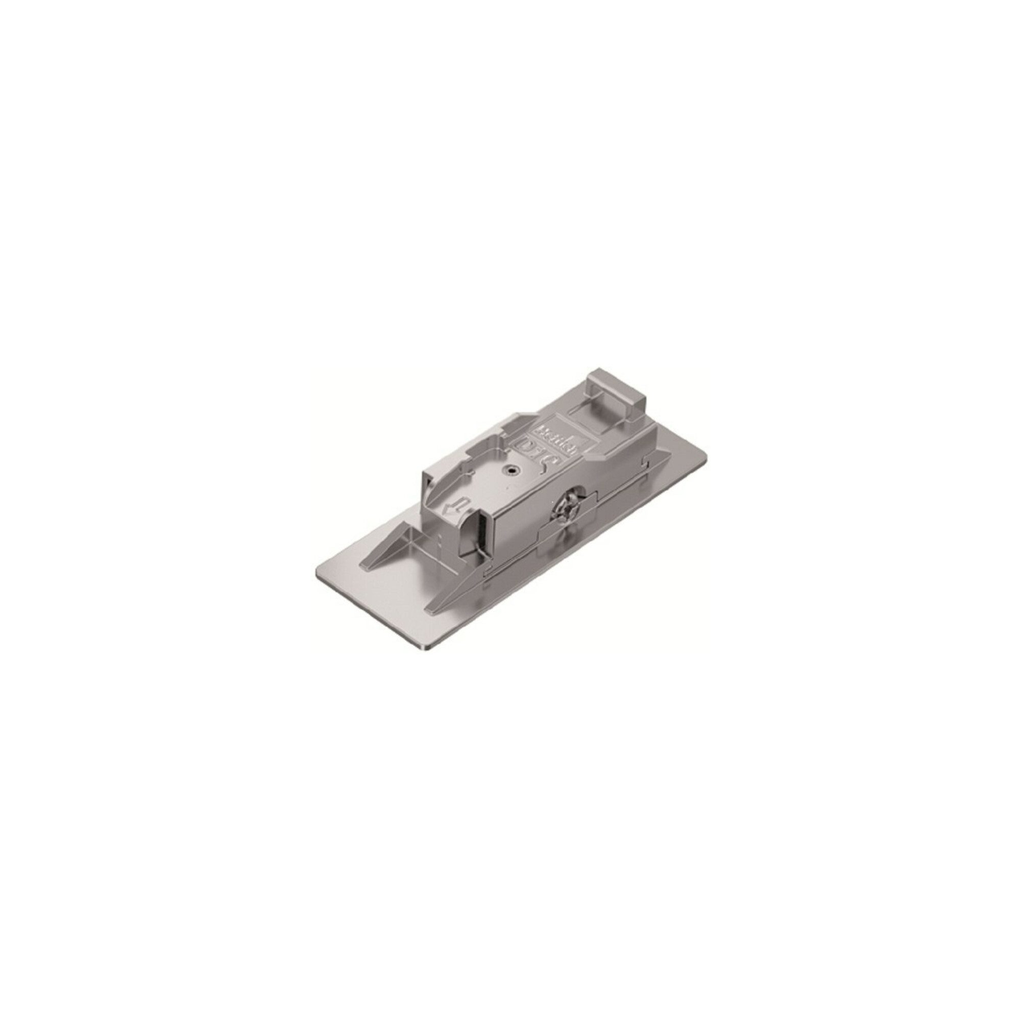 Hettich Möbelbeschlag Hettich Möbel-Montageplatte Distanz 10mm 9133536, vernickelt