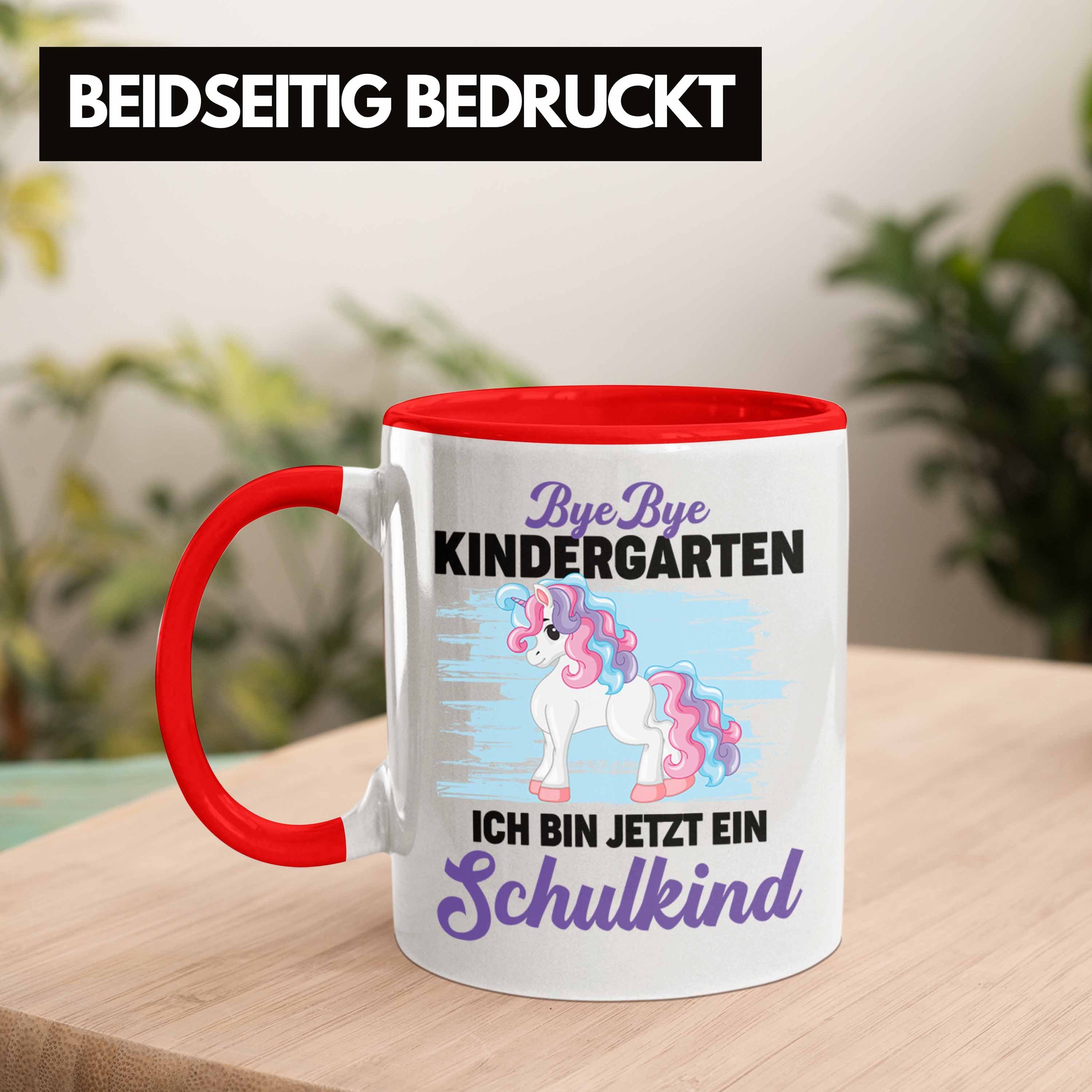 Schulkind Rot 1. Geschenkidee - Bin Schuleinführung Schulkind Jetzt Tasse Tasse Ich Schulanfang Kindergarten Einschulung Schulstart Mädchen Ein Bye 2022 Schultag Geschenk Trendation Bye Trendation