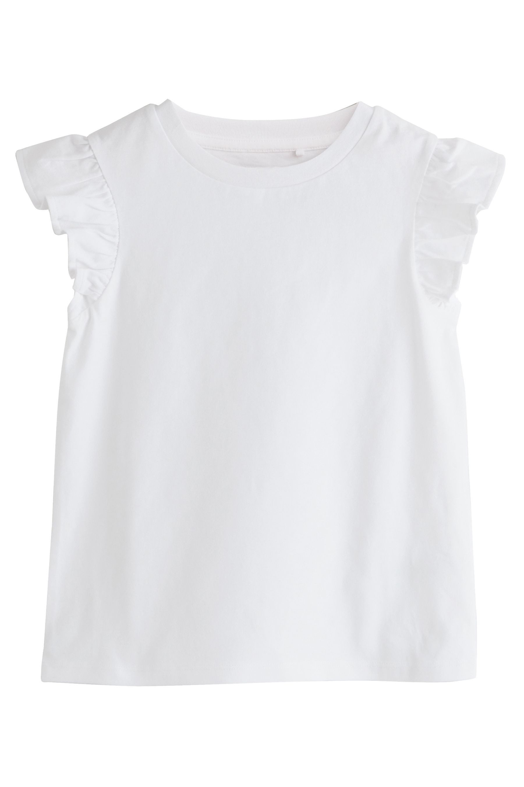 Next T-Shirt 4er-Pack T-Shirts mit Rüschenärmeln (4-tlg)