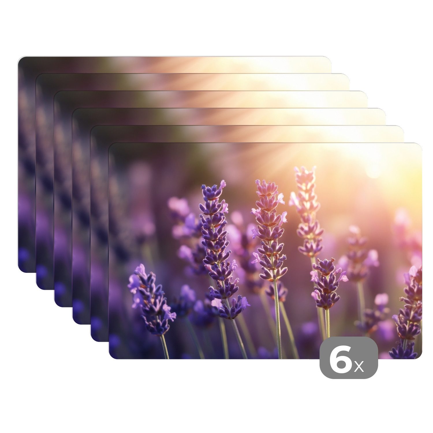 MuchoWow Platzset Lavendelblüten - Lila - günstig online kaufen