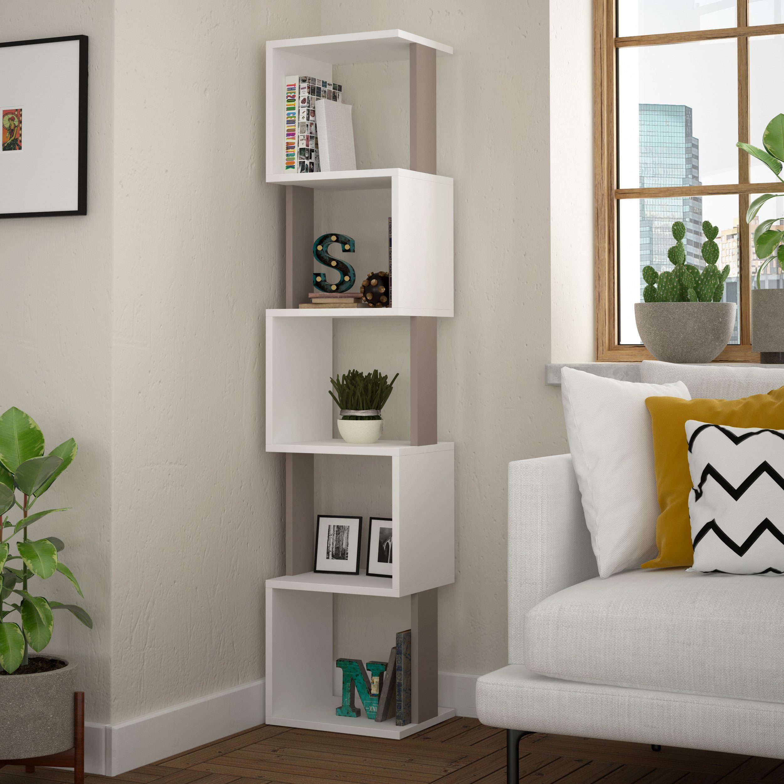 Decortie Bücherregal Piri, Modernes Bücherregal Display günstig online kaufen