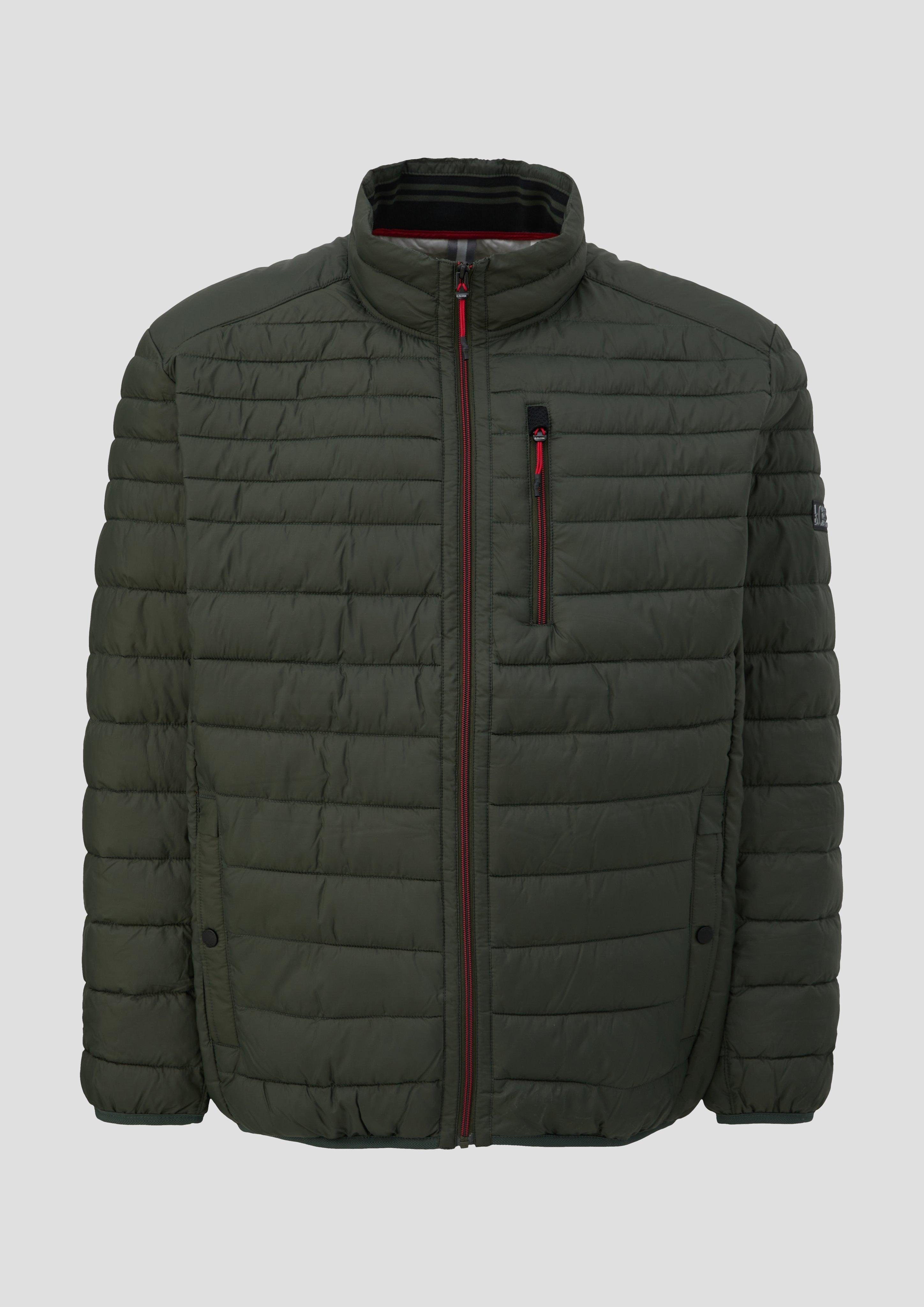 s.Oliver Outdoorjacke Gesteppte Outdoor-Jacke mit Stehkragen Blende