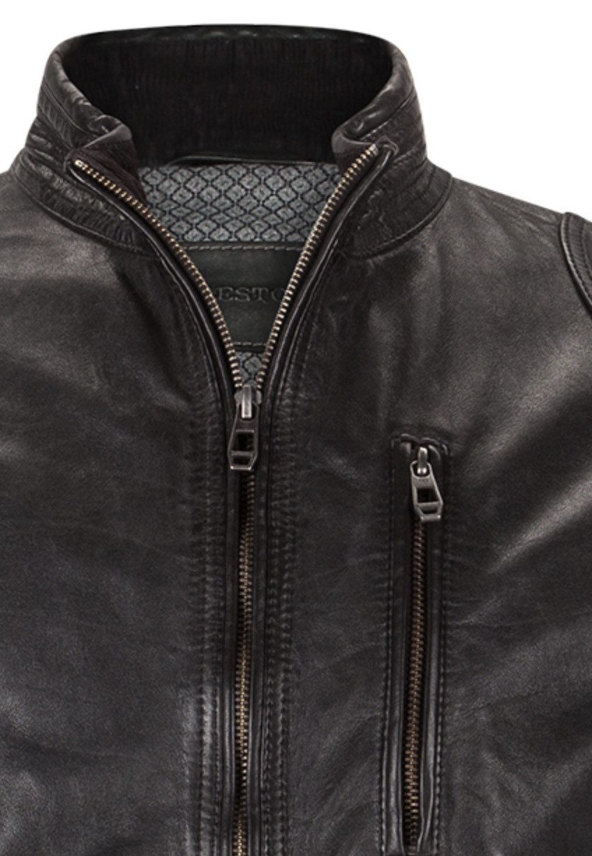 Milestone Lederjacke MSPepino Herren Bikerjacke Jacke günstig online kaufen