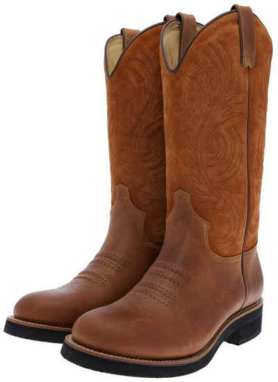 FB Fashion Boots CATTLE-C Braun Cowboystiefel Herren Westernreitstiefel