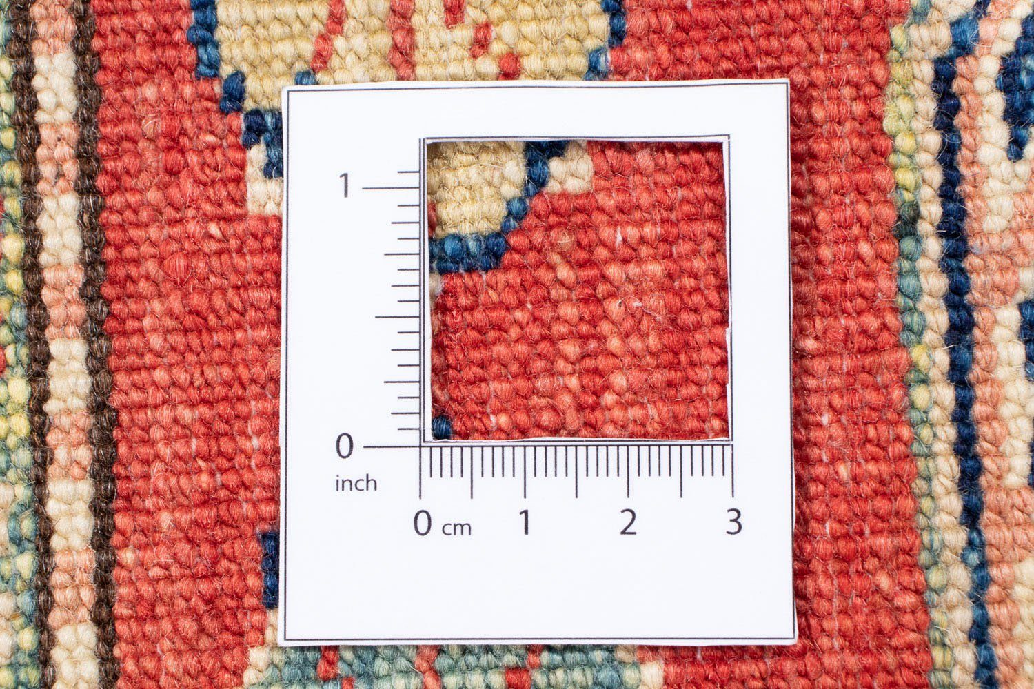 Einzelstück cm Höhe: rechteckig, Orientteppich 6 - Handgeknüpft, morgenland, Zertifikat 246 Kazak mm, Wohnzimmer, x 83 - mit rot, Ziegler -