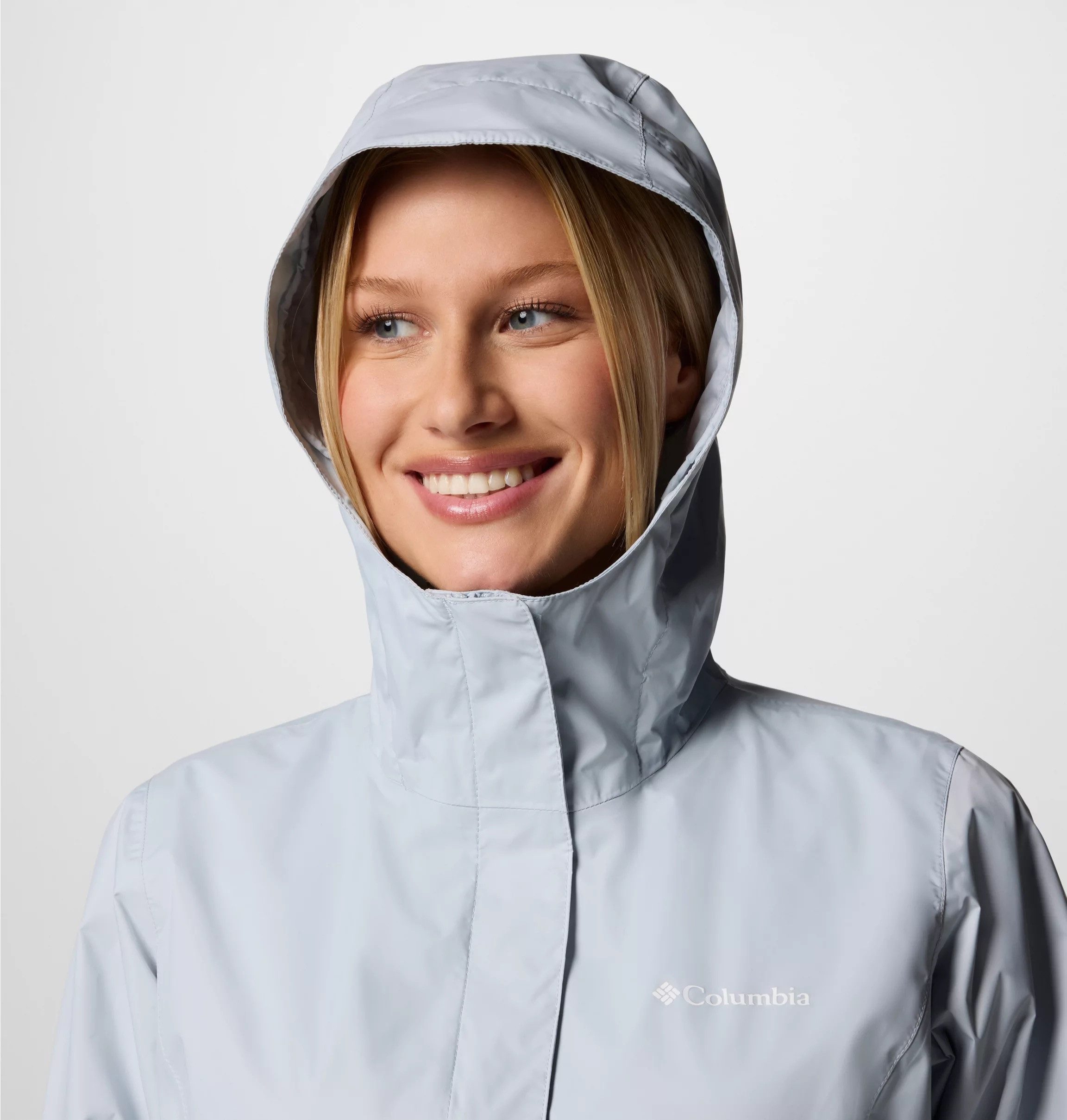 Columbia Regenjacke Arcadia II Jacket wasserdicht, winddicht, mit Reißverschluss, aus Nylon und Polyester – Bild 5 von 5