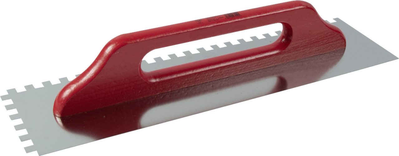 Zahnkelle Zahnglättekelle 480 x 130 mm Zahnung 10 x 10 mm