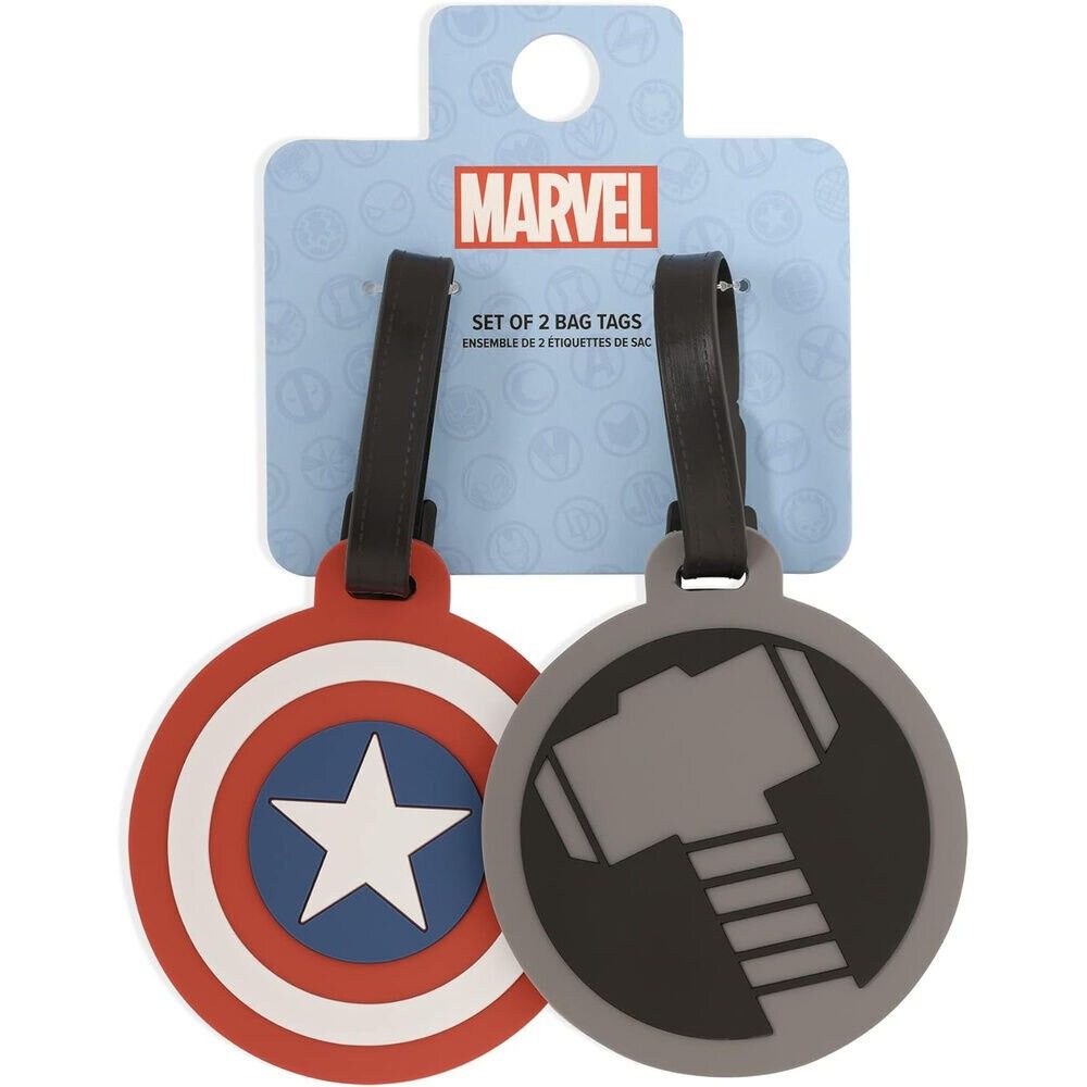 MARVEL Gepäckanhänger Marvel Avengers Kofferaufkleber, 2er-Set