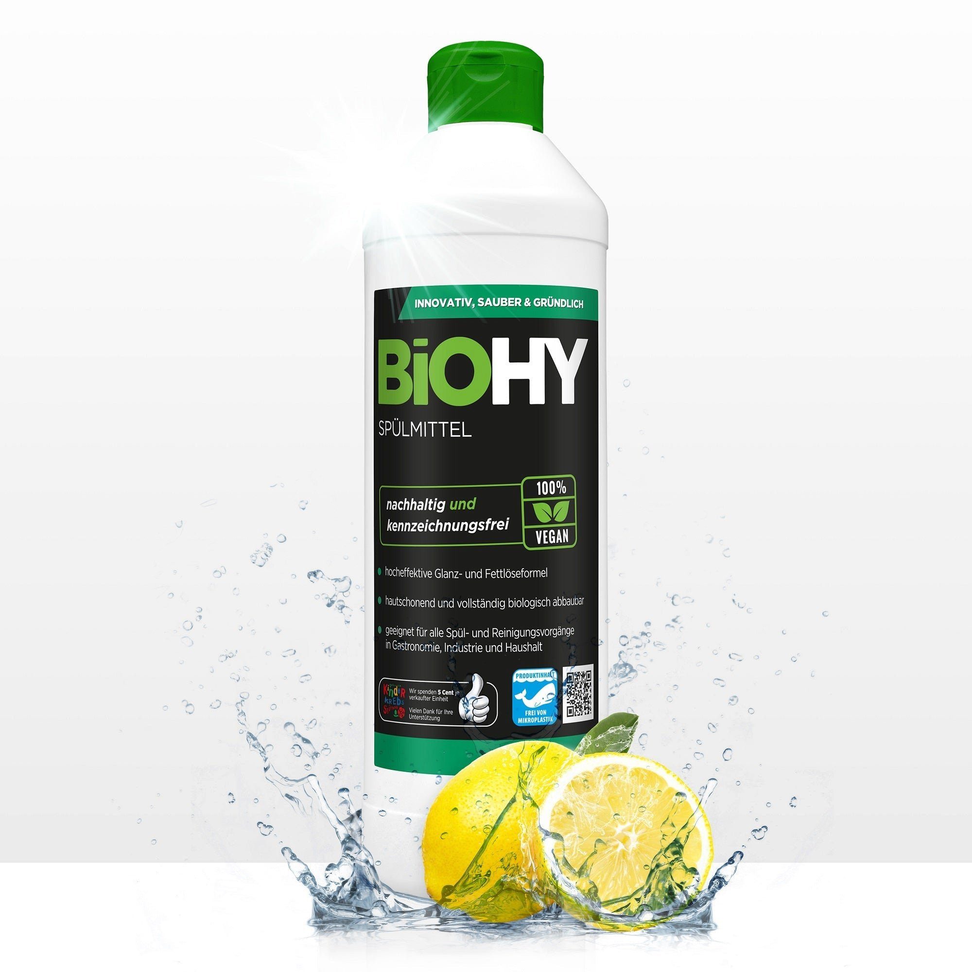 1 Spülmittel Flasche Geschirrspülmittel x 1 Liter (1-St) BiOHY