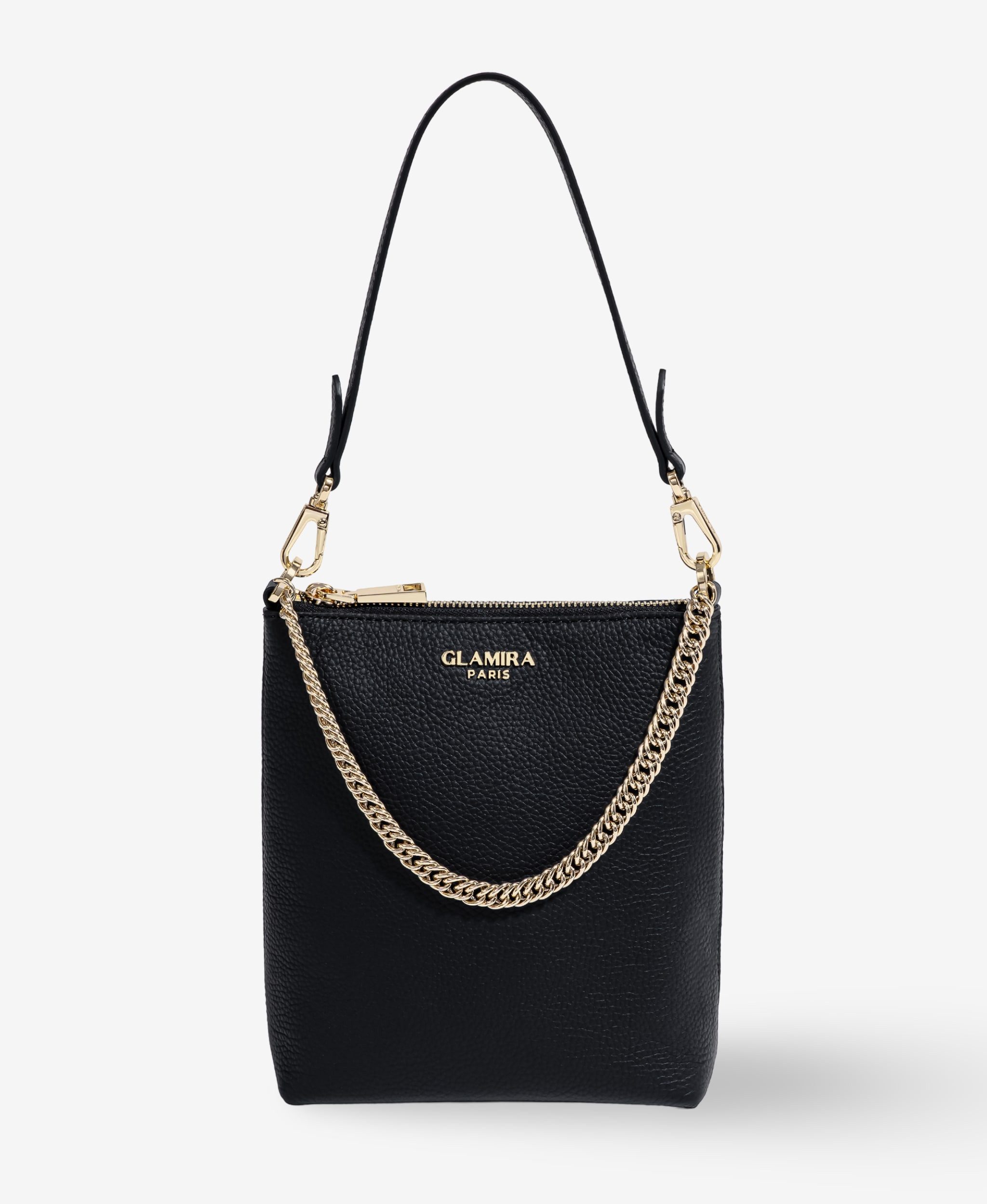 Handtasche PetiteGlam Schwarze Schultertasche