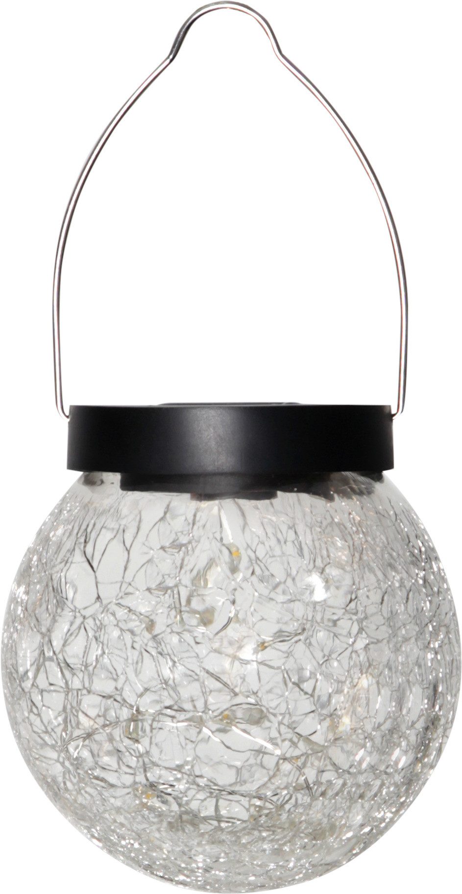 STAR TRADING LED Solarleuchte Glory, LED Solar Hängeleuchte,Glory, Bruchglas-Optik, Lichtsensor, warmweiß