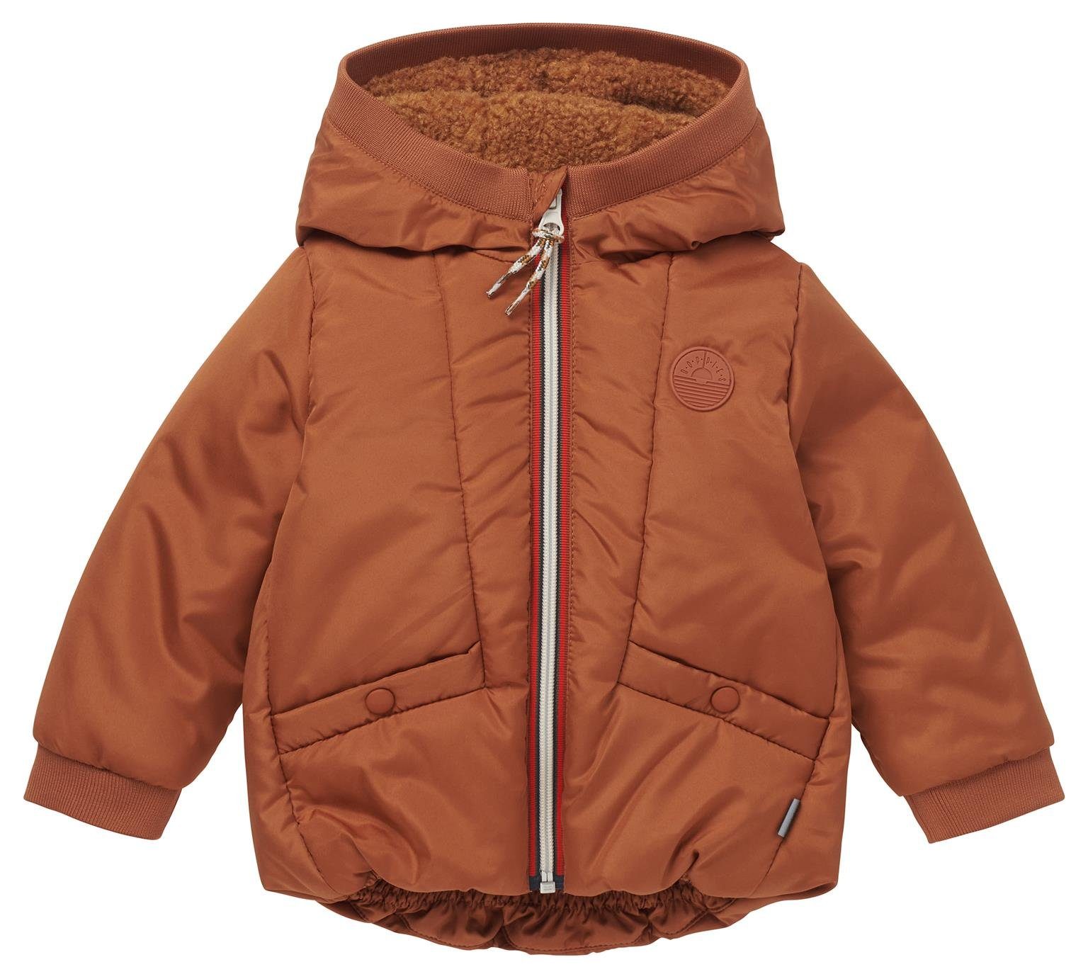 Noppies Winterjacke Baby Kind Winter Jacke Jupiter, Mocha Boys, braun (1-St) gefütterte Kapuze