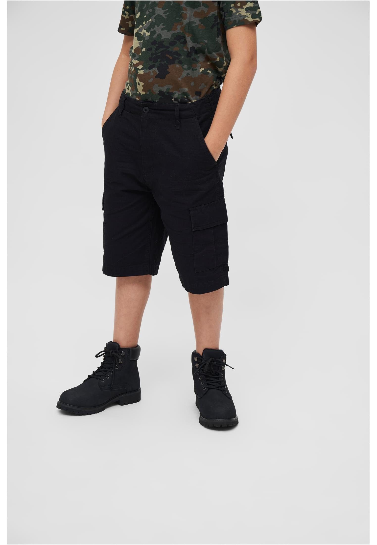 Brandit Stoffhose Unisex Kids BDU Ripstop Shorts (1-tlg) black
