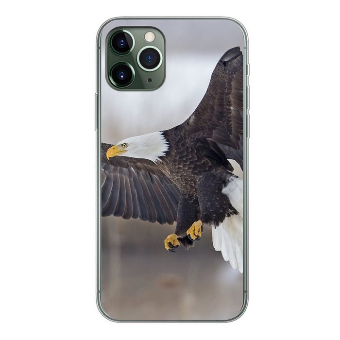 MuchoWow Handyhülle Vogel - Seeadler - Flügel Handyhülle Apple iPhone 11 Pro Smartphone-Bumper Print Handy