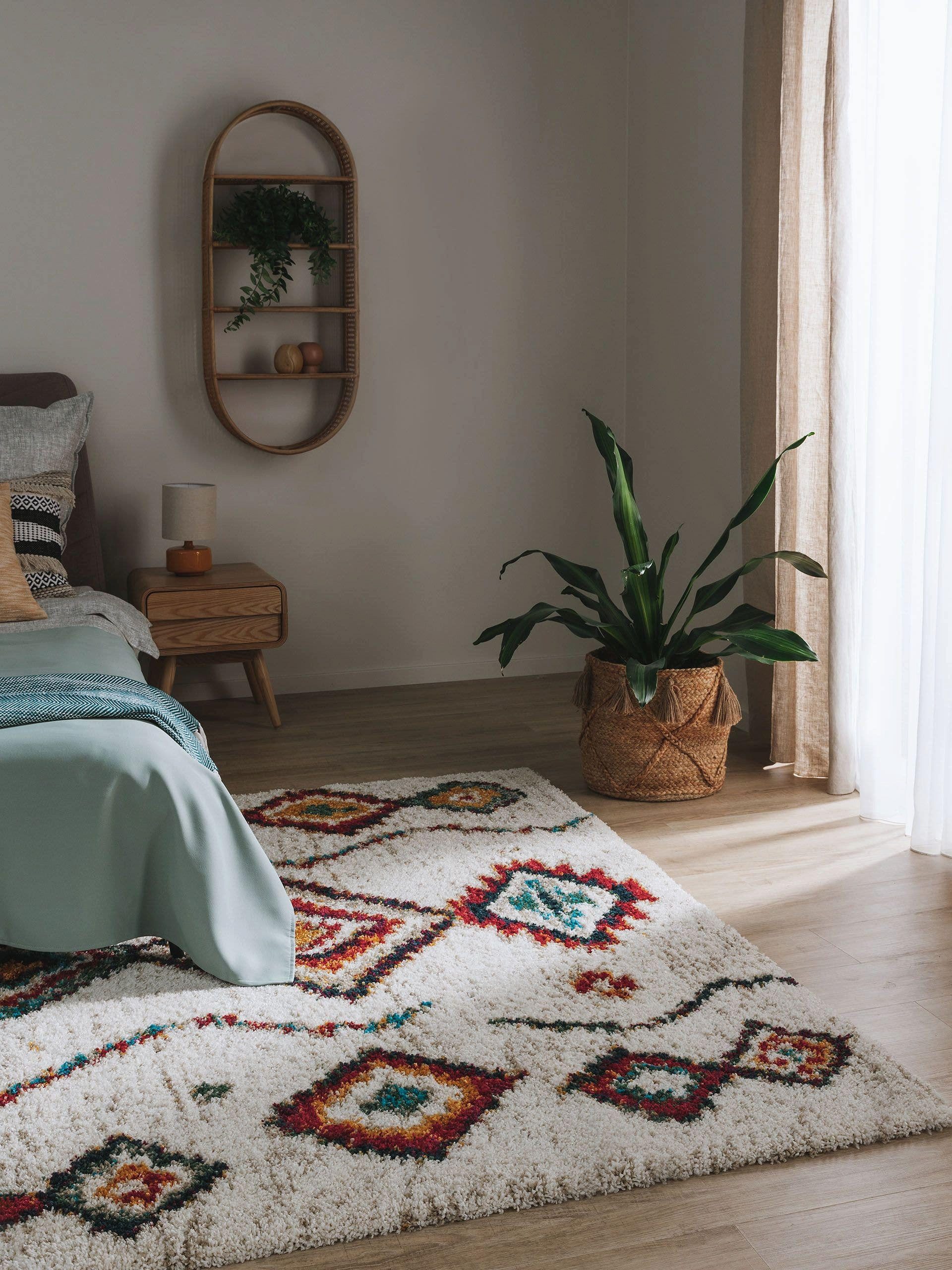 benuta Hochflor-Teppich Gobi, rechteckig, Höhe: 21 mm, Teppich Wohnzimmer, günstig online kaufen