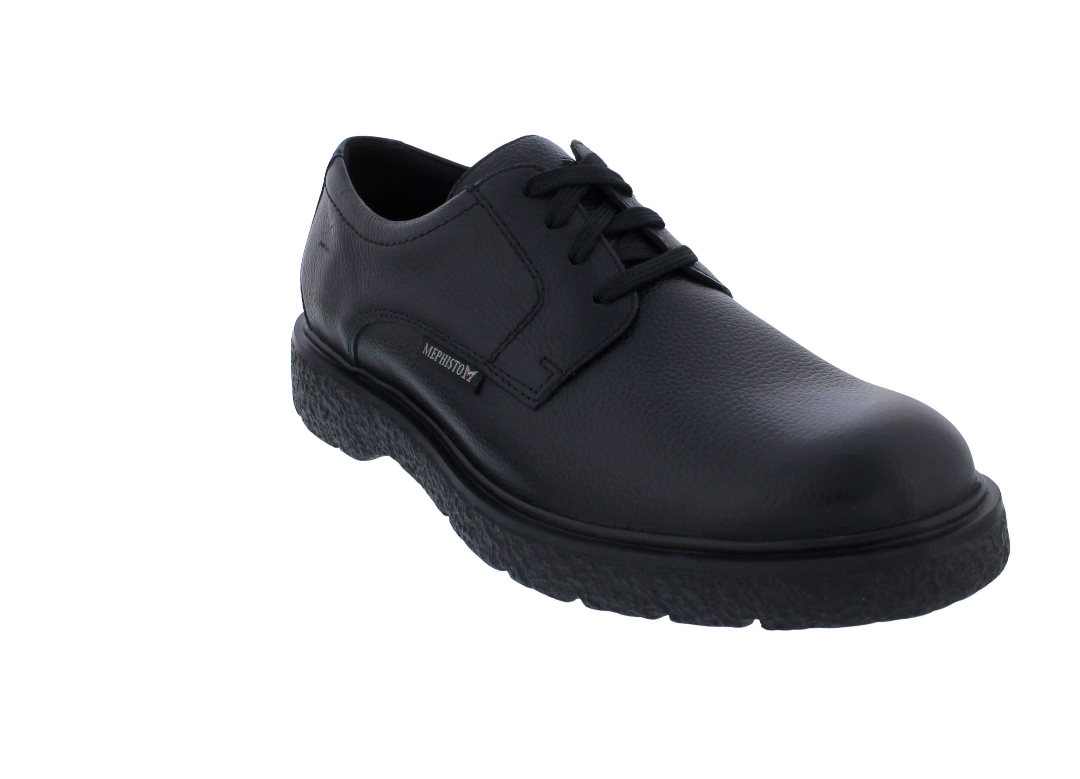 Mephisto Mephisto Eddy Halbschuh, Nevada 1500 - Glattleder, schwarz, Wechselfuß Schnürschuh