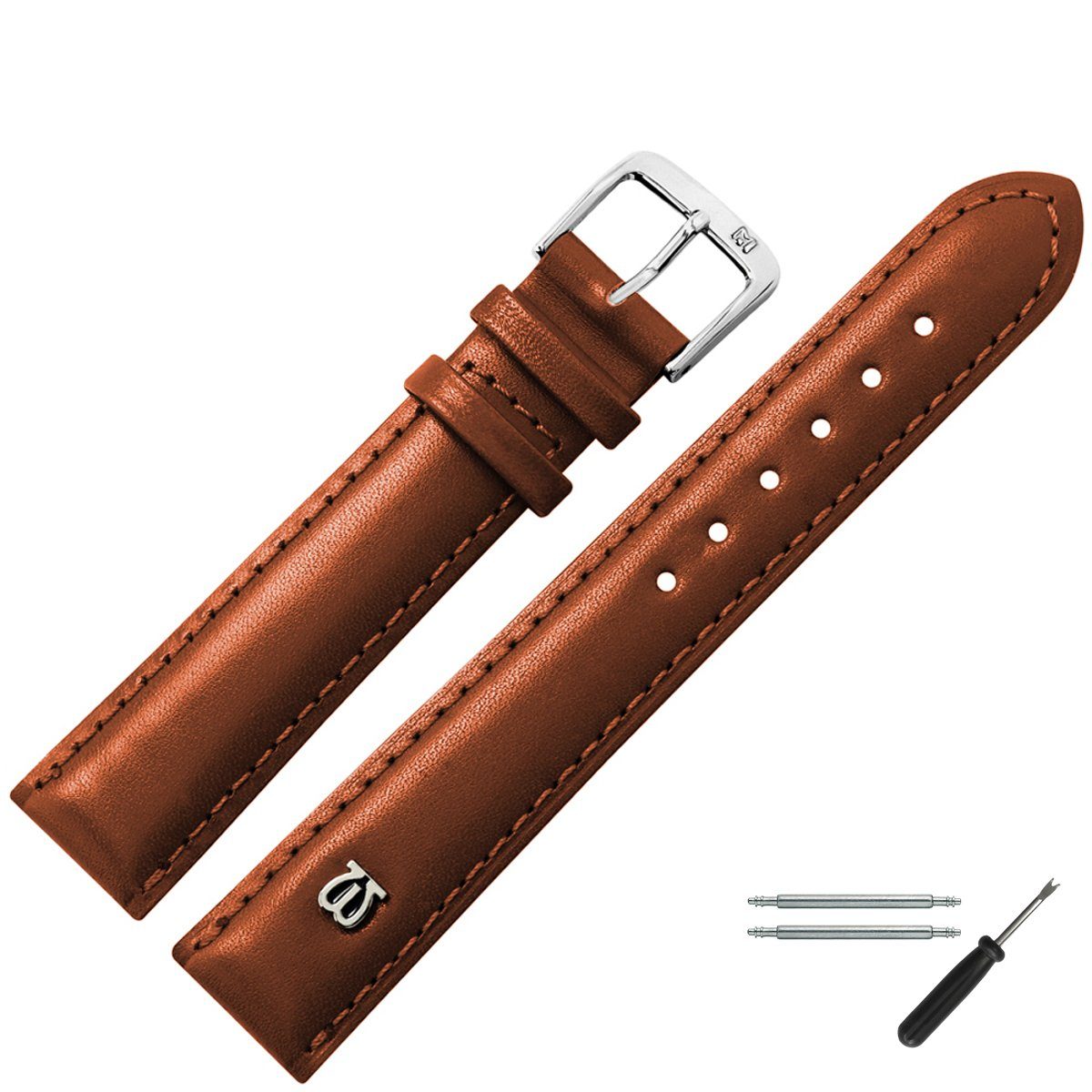 MARBURGER Uhrenarmband 20mm Leder günstig online kaufen
