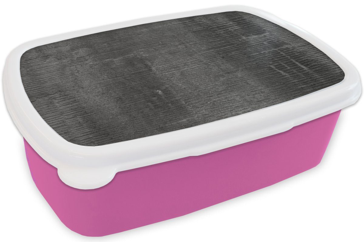Beton - MuchoWow rosa - Muster, Mädchen, Kunststoff, - (2-tlg), Erwachsene, Kunststoff Snackbox, Lunchbox Wand für Grau Brotdose Brotbox Kinder,