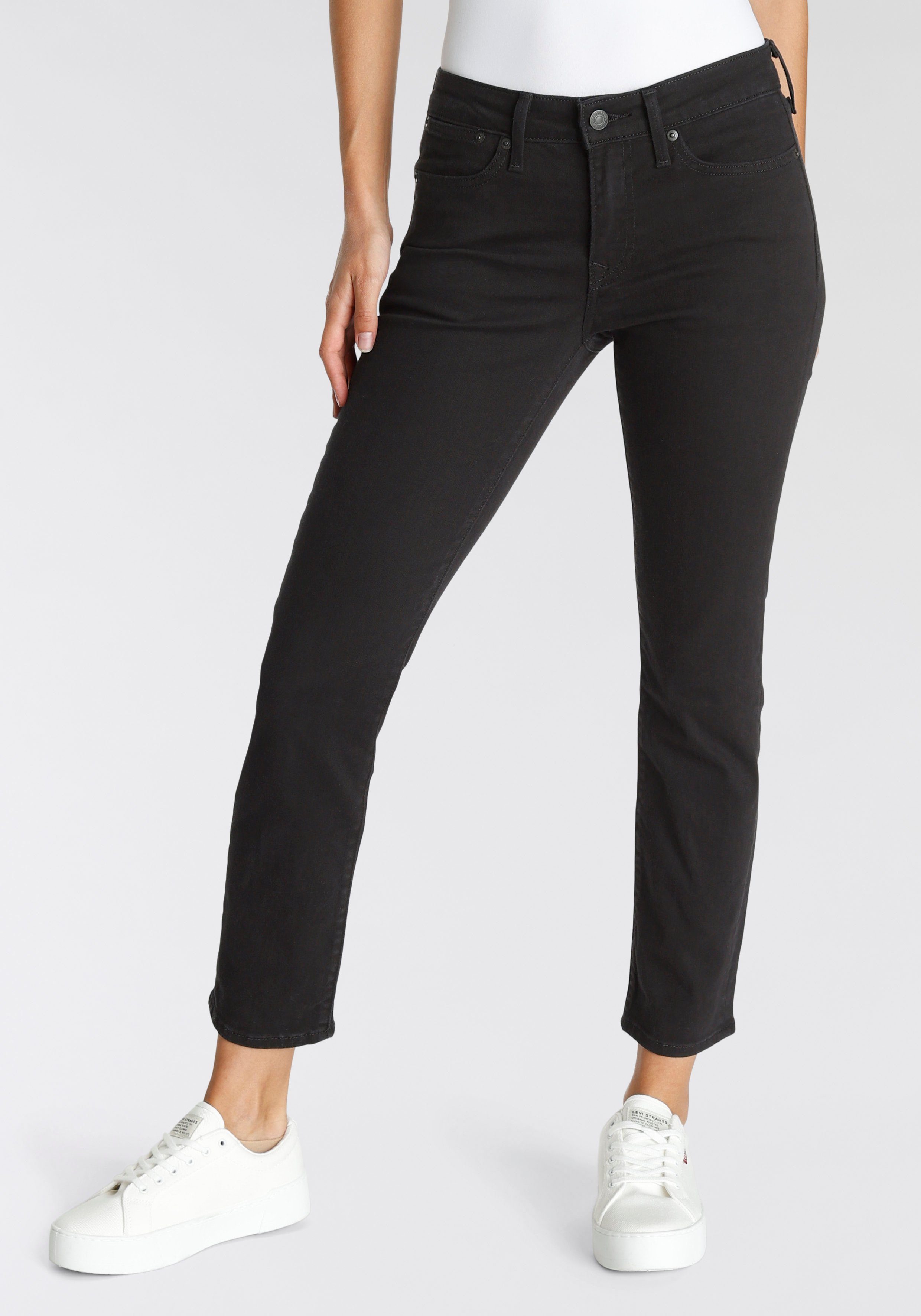 Levi's® Slim-fit-Jeans 712 SLIM WELT POCKET night black