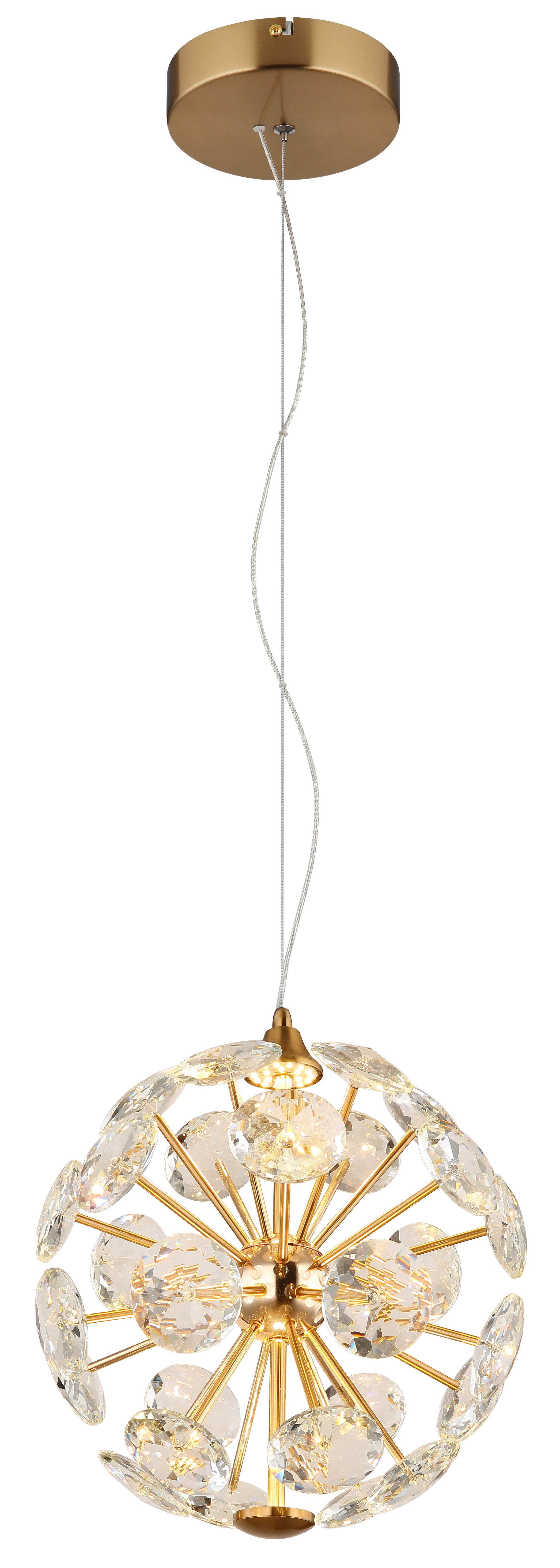 GLOBO LIGHTING LED Pendelleuchte VIRINA, LED fest integriert, Warmweiß, Hängelampe/Hängeleuchte/Wohnzimmer/Esstisch/elegant