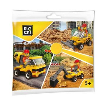 Blocki Konstruktions-Spielset BLOCKI MyCity Baustelle Bulldozer Bausatz Fahrzeug Spielzeug