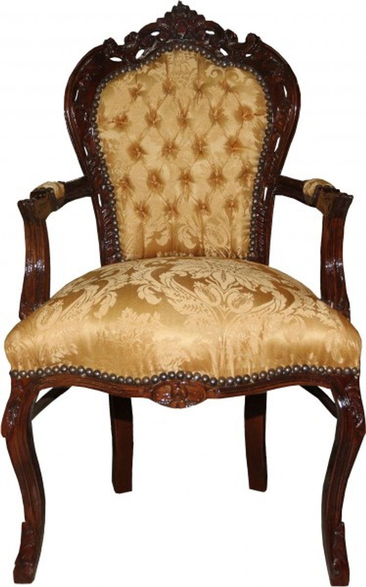 Casa Padrino Esszimmerstuhl Barock Esszimmerstuhl Gold günstig online kaufen
