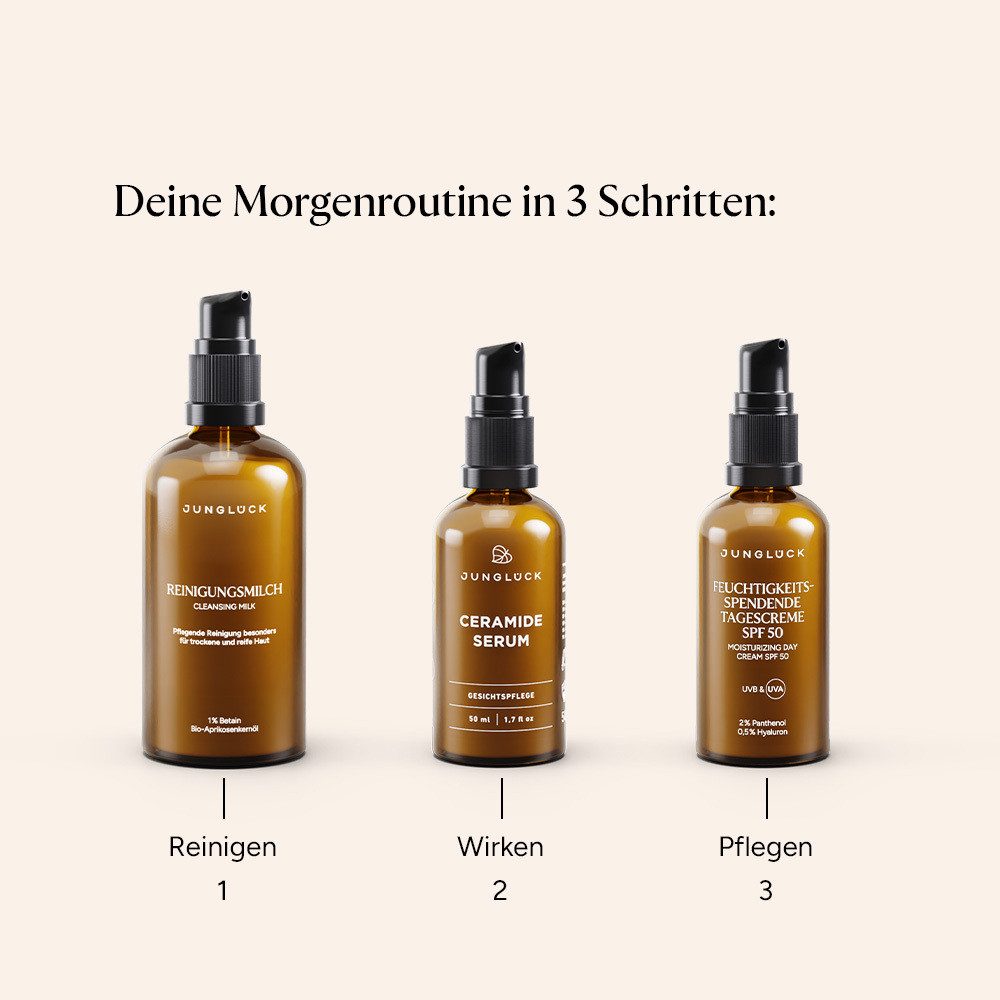 JUNGLÜCK Hautpflege-Set Set Rötungen lindern mit SPF 50, 1-tlg., Beruhigt spürbar deine Haut und pflegt gereizte Hautstellen