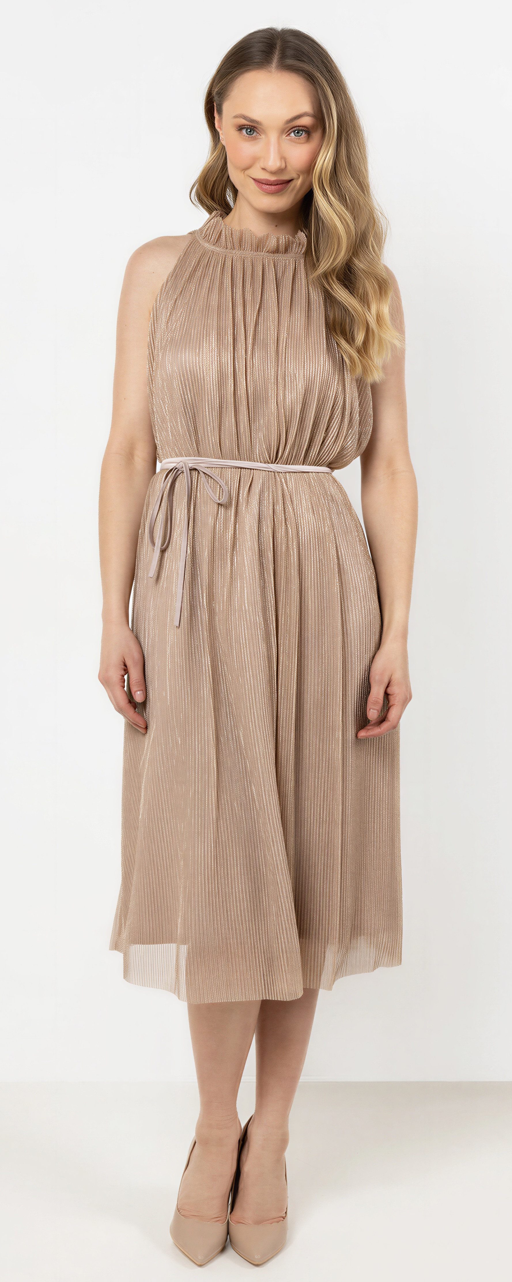 Awama Abendkleid mit Schimmer und Bindeband
