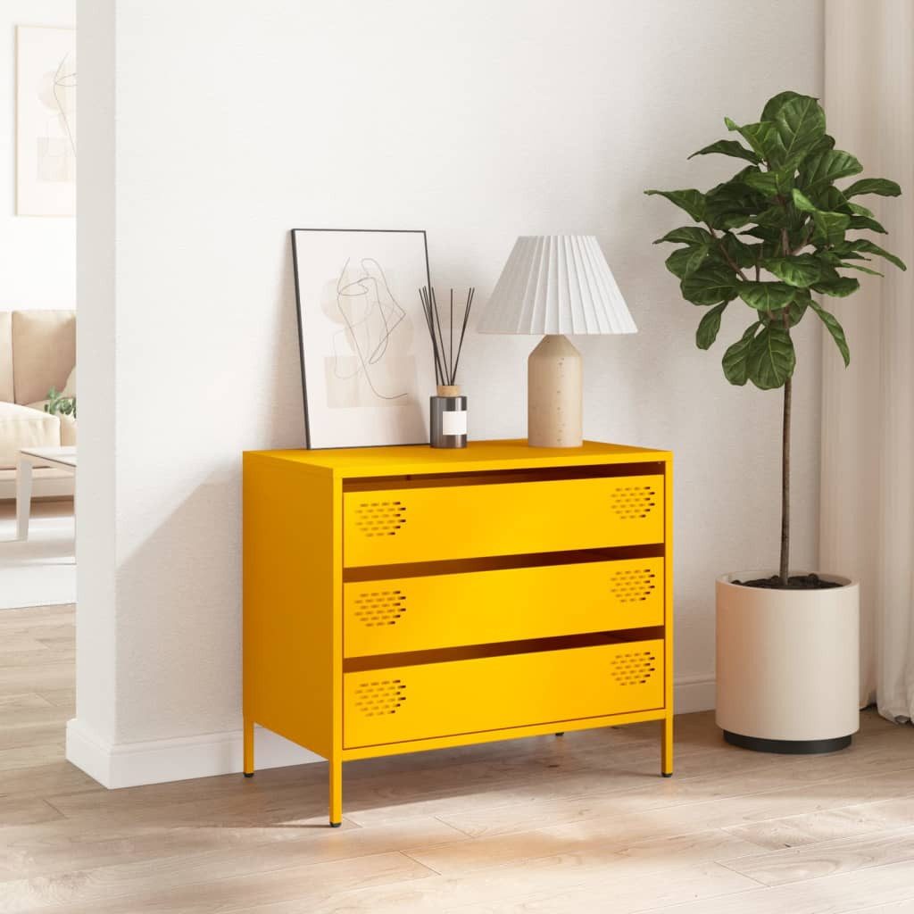 vidaXL Sideboard Sideboard Senfgelb 68x39x58,5 cm günstig online kaufen
