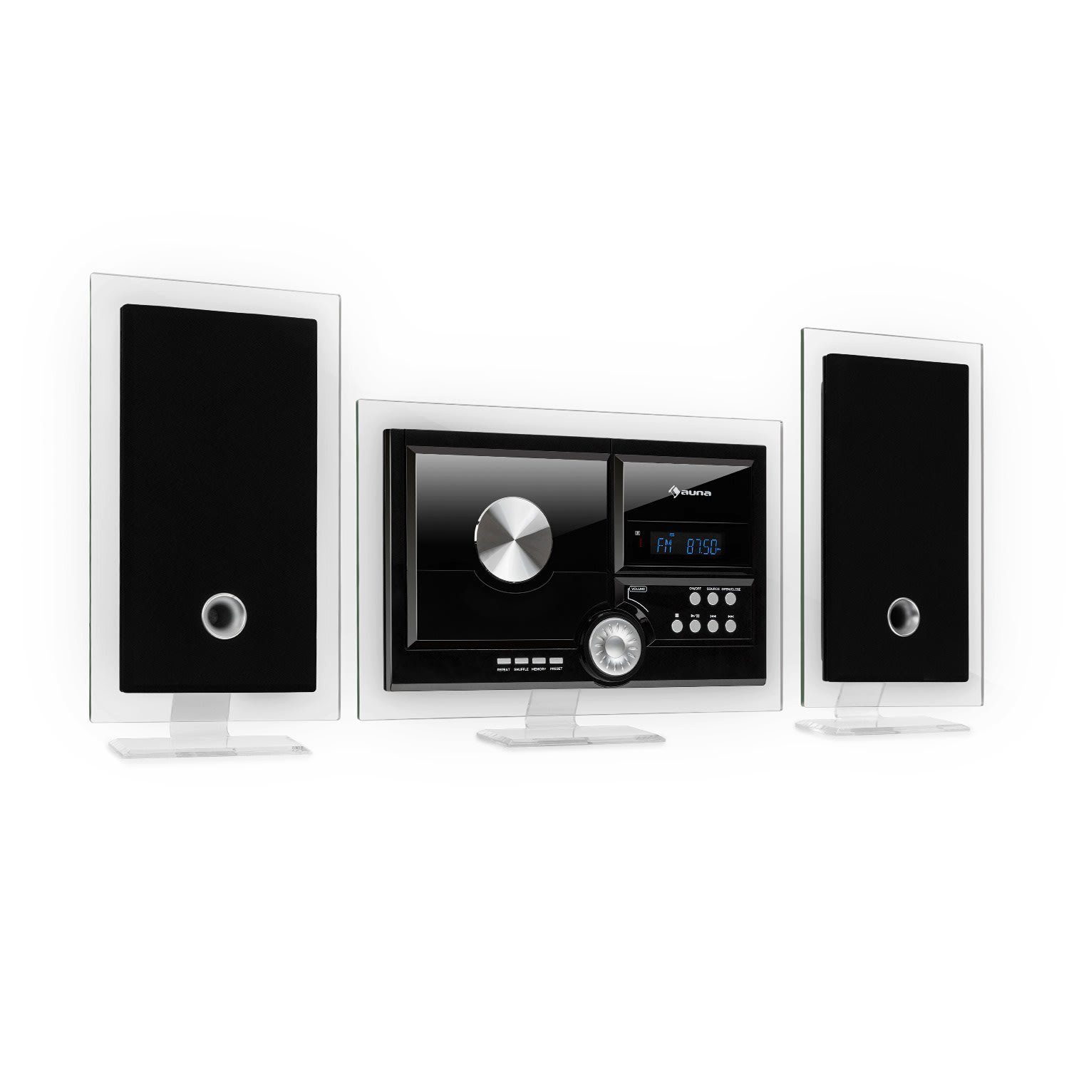 Stereoanlage Auna Stereo Sonic (DAB) DAB+ Schwarz