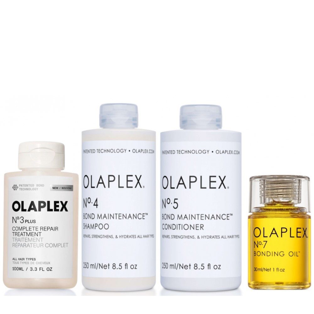 Olaplex Haarpflege-Set Olaplex Set - No.3PLUS + No.4 + No.5 + No.7