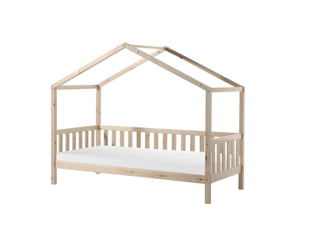 Kinderbett Bett 90x200 cm Kiefernholz Weiß