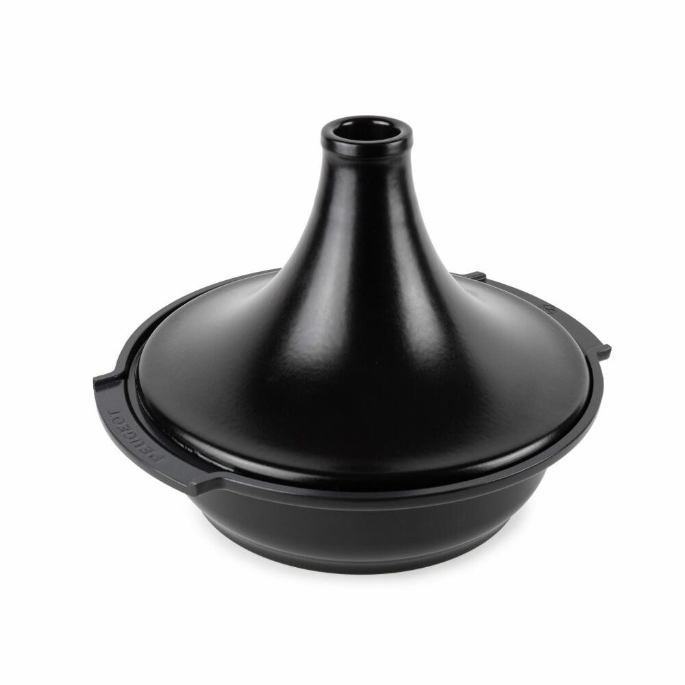PEUGEOT Auflaufform Tagine ATLAS 30cm Schwarz Dampfgarer Aluminium Keramikdeckel Induktion
