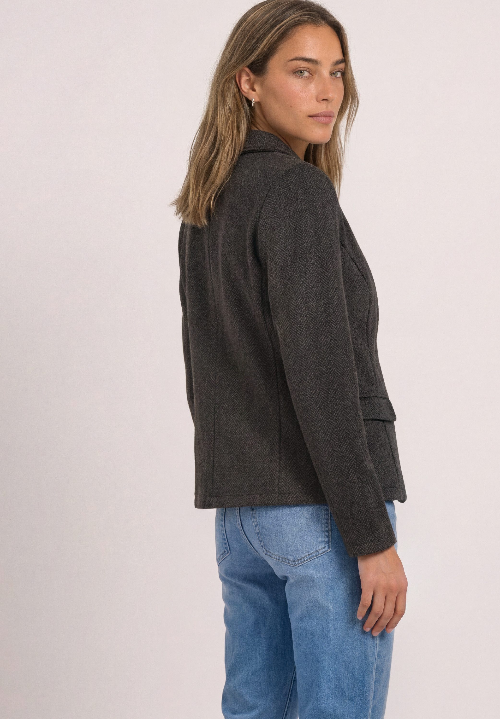 STREET ONE Jackenblazer mit Reverskragen und Dessin