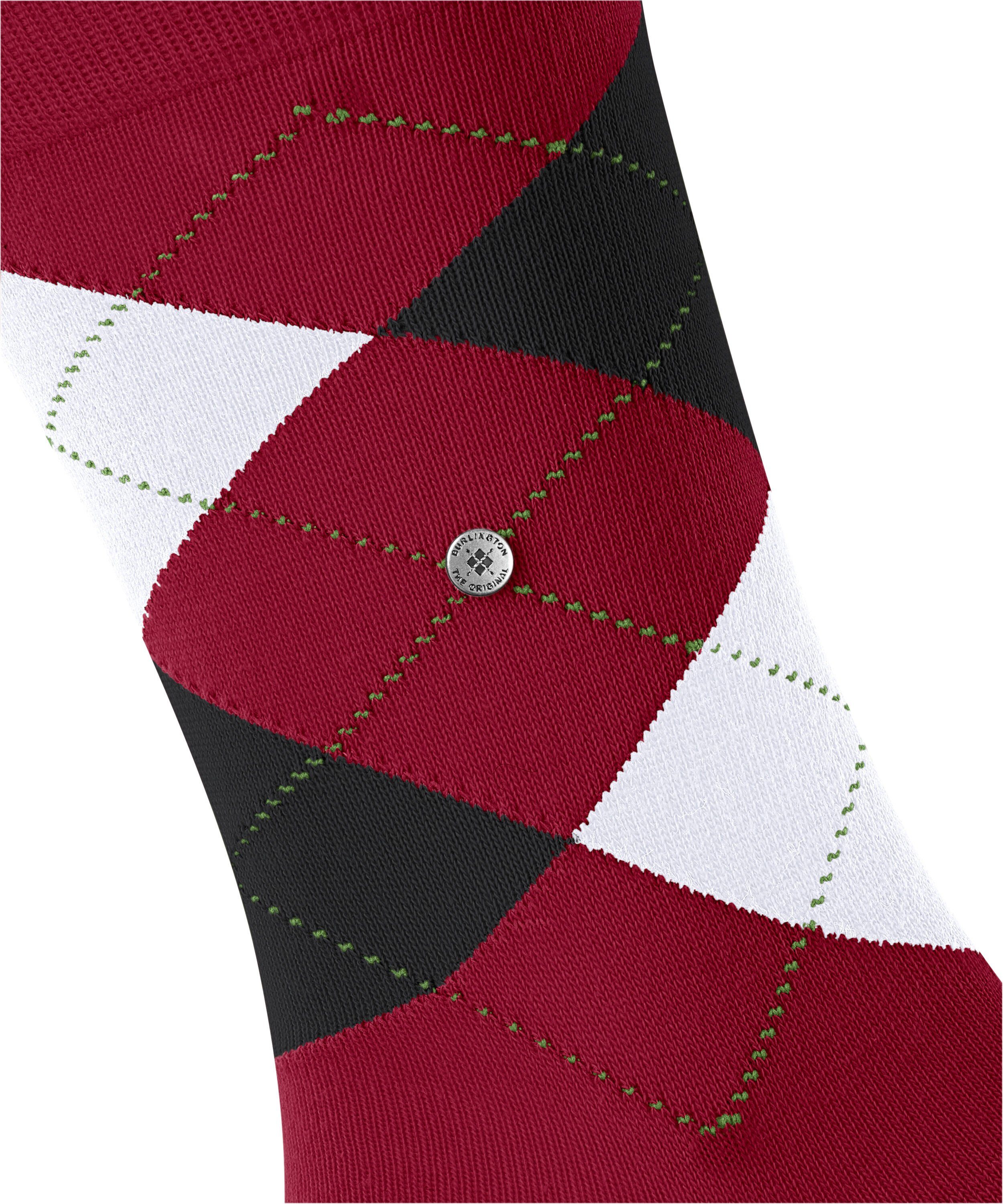 Socken (1-Paar) King Burlington (8033) cranberry