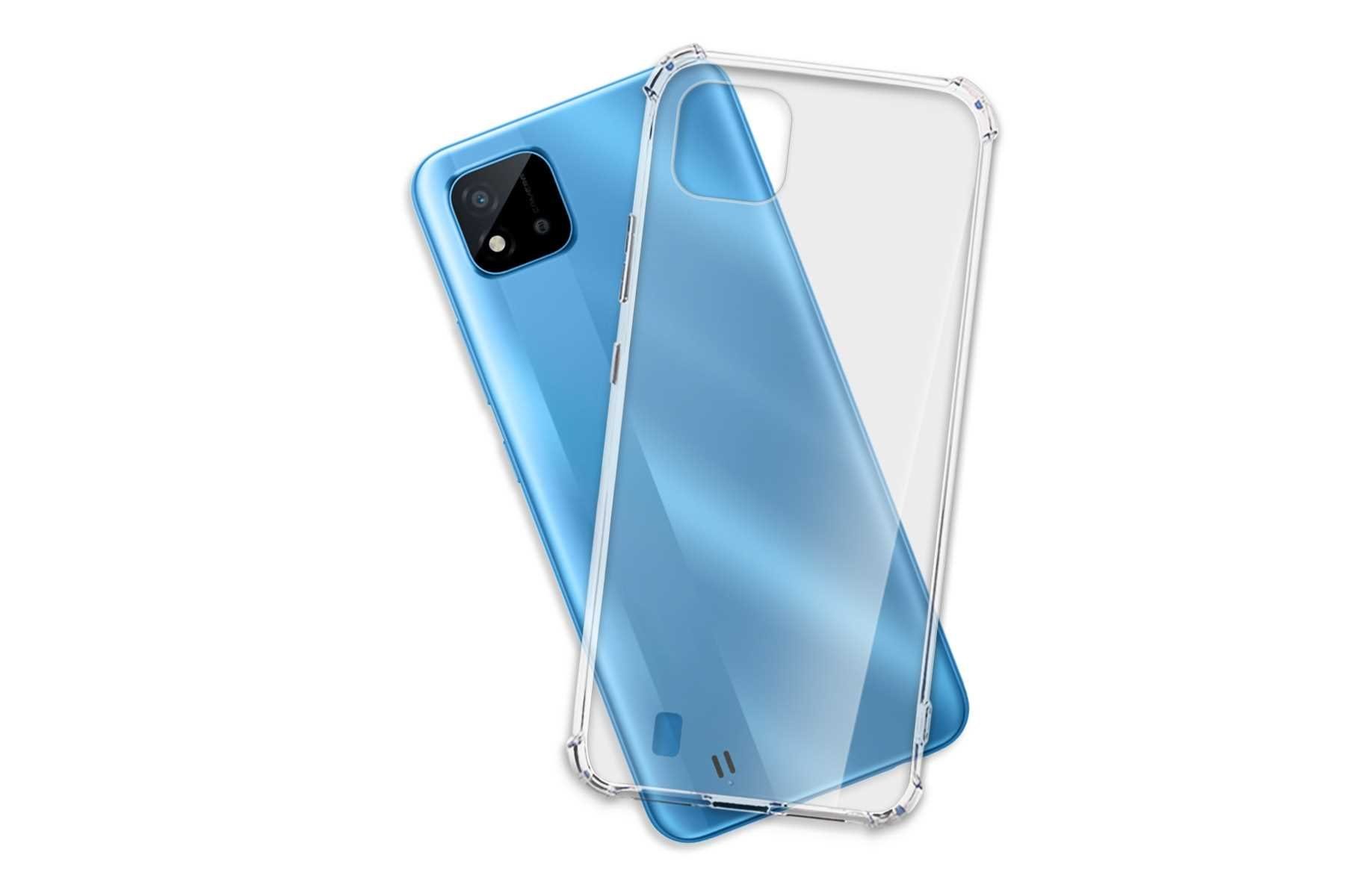 mtb more energy Smartphone-Hülle Clear Armor Case für Realme C11 2021 / C20 / C20A, Transparente TPU Schutzhülle Case Backcover mit Anti-Shock Verstärkung