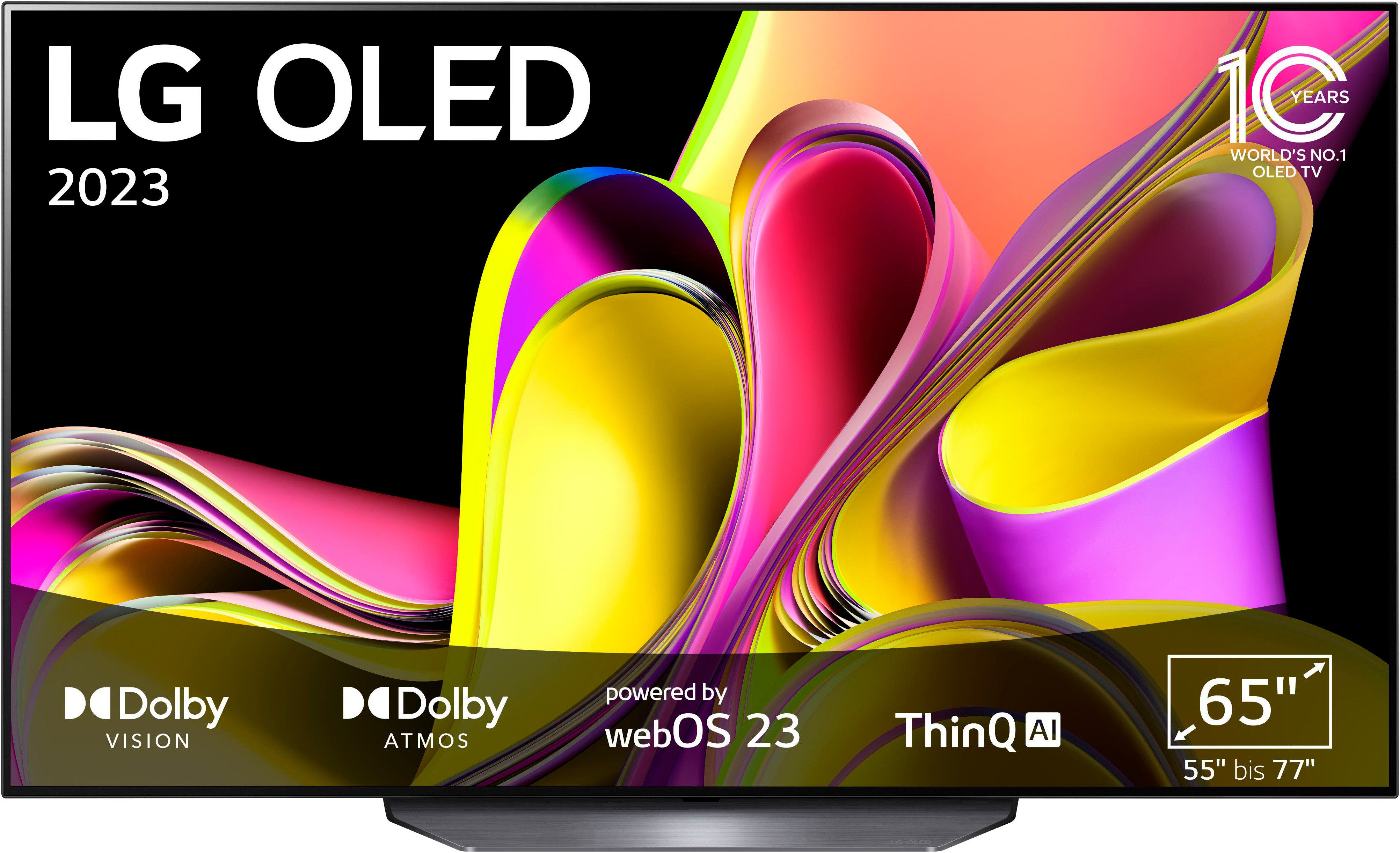 LG OLED65B36LA OLED-Fernseher (164 cm/65 Zoll, 4K Ultra HD, Smart-TV, bis zu 120 Hz, α7 Gen6 4K AI-Prozessor, Single Triple Тюнери)