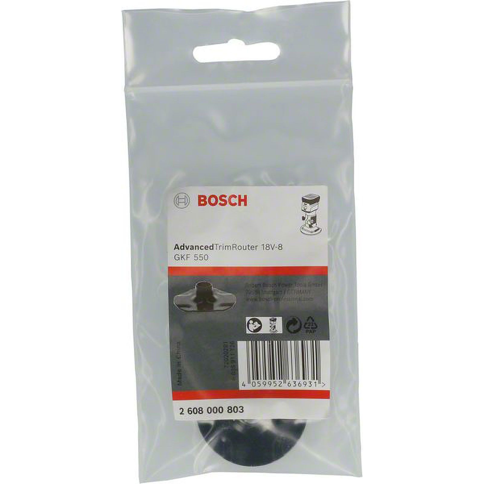 BOSCH Frässchablone Bosch Kopierhülse 8 mm für Advanced TrimRouter 18V - 2608000803