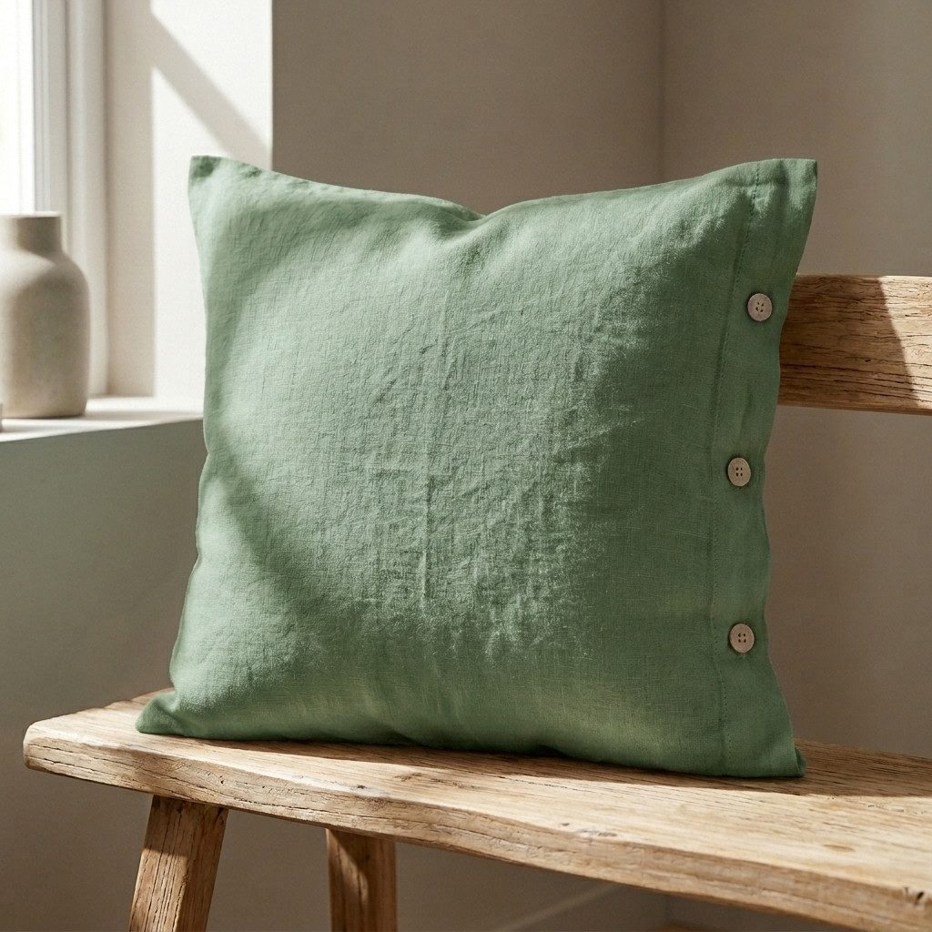 Interior by Hakito Kissenbezug 100% reine Leinen 180g/m² GOTS BIO zertifiziert