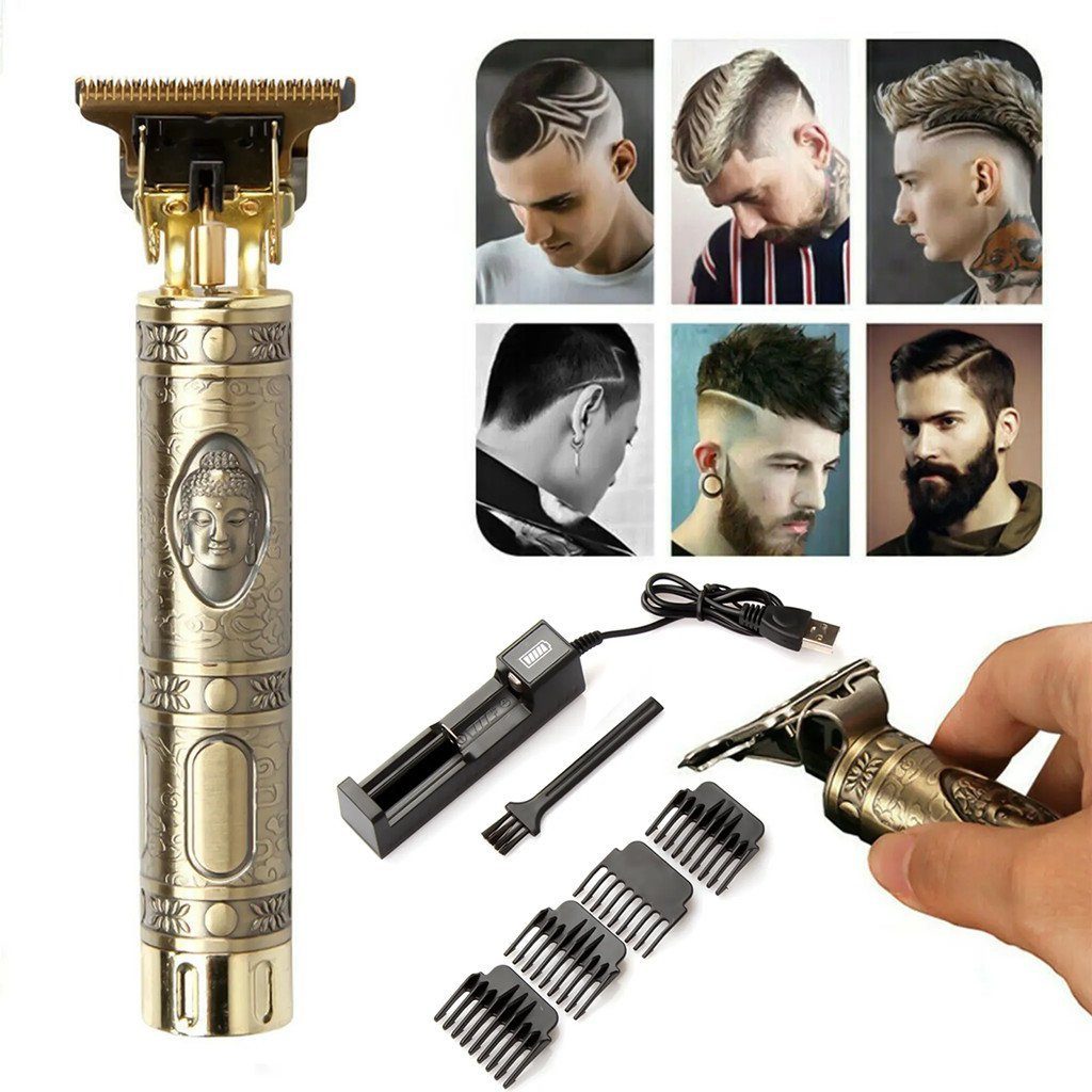 autolock Тримери Profi Тримери Haarschneidemaschine T-Blade Тримери Set, Ein-Knopf-Start. Rutschfestes Metallskelett