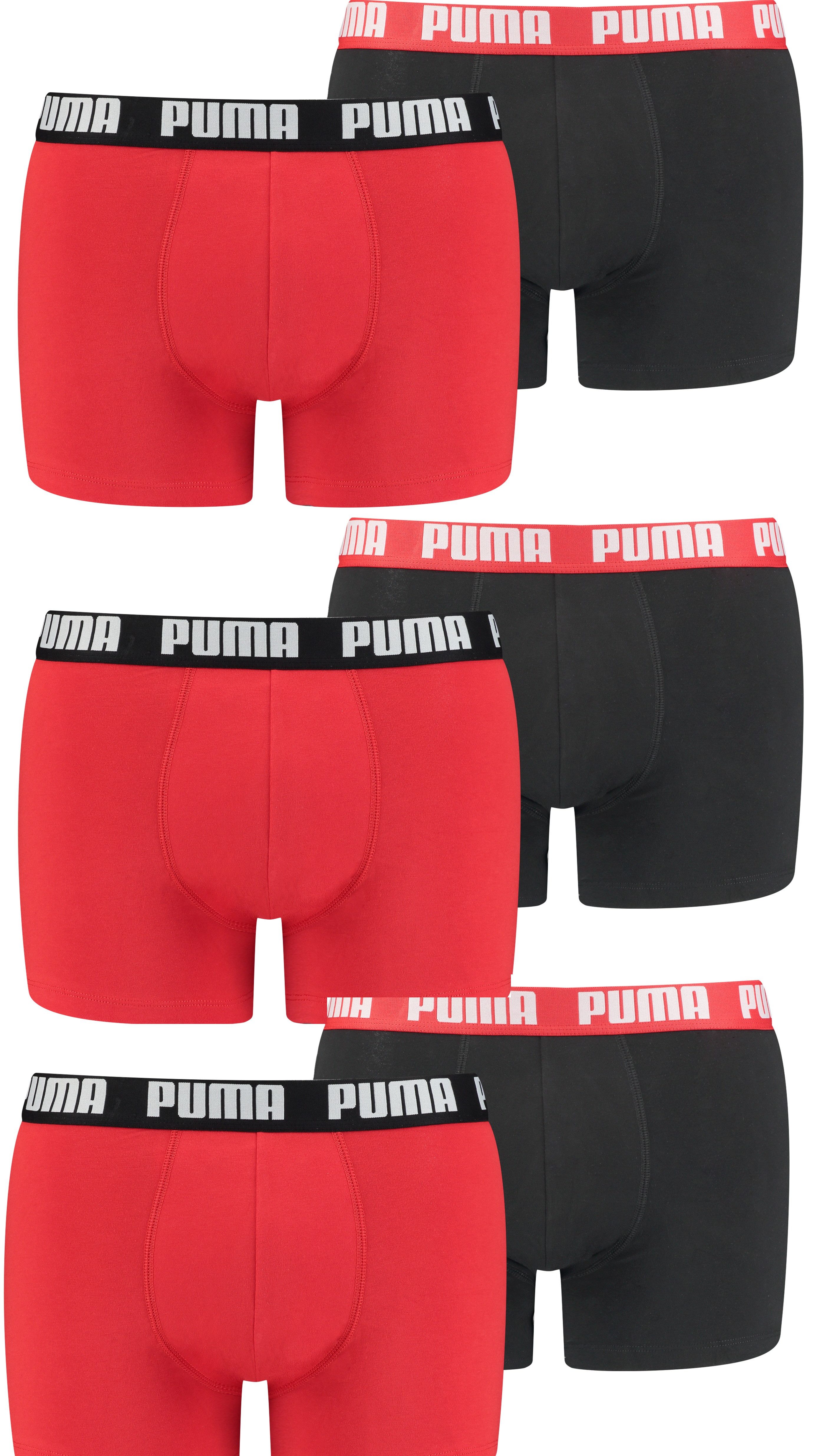 PUMA Boxershorts PUMA Herren Basic Boxershorts 6P (6-St., 6er Pack) günstig online kaufen