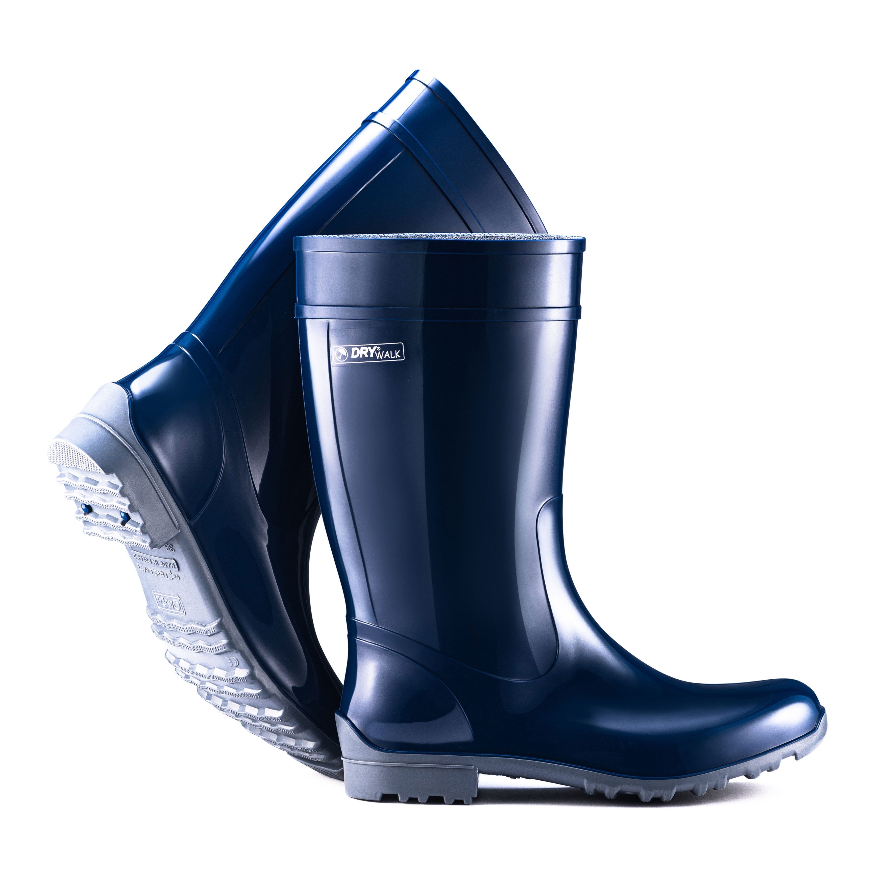 Fjordvik Himmelsken Regenboots Hochglanz-Optik 38 Blau Gummistiefel Perfekt für die Stadt Spaziergänge Gassigehen