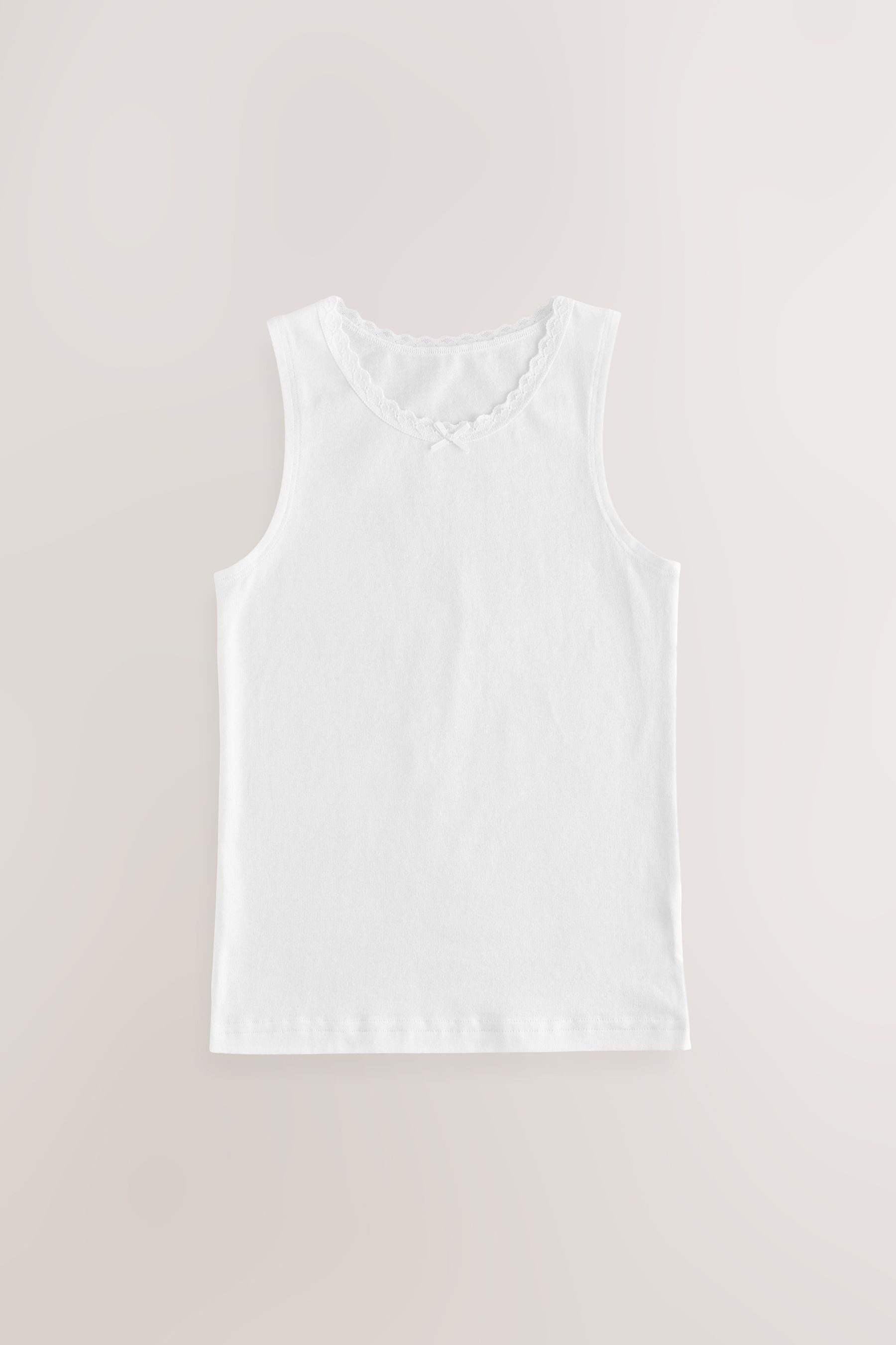 Next Trägertop Trägertops mit Spitzenbesatz, 3er-Pack (3-tlg)