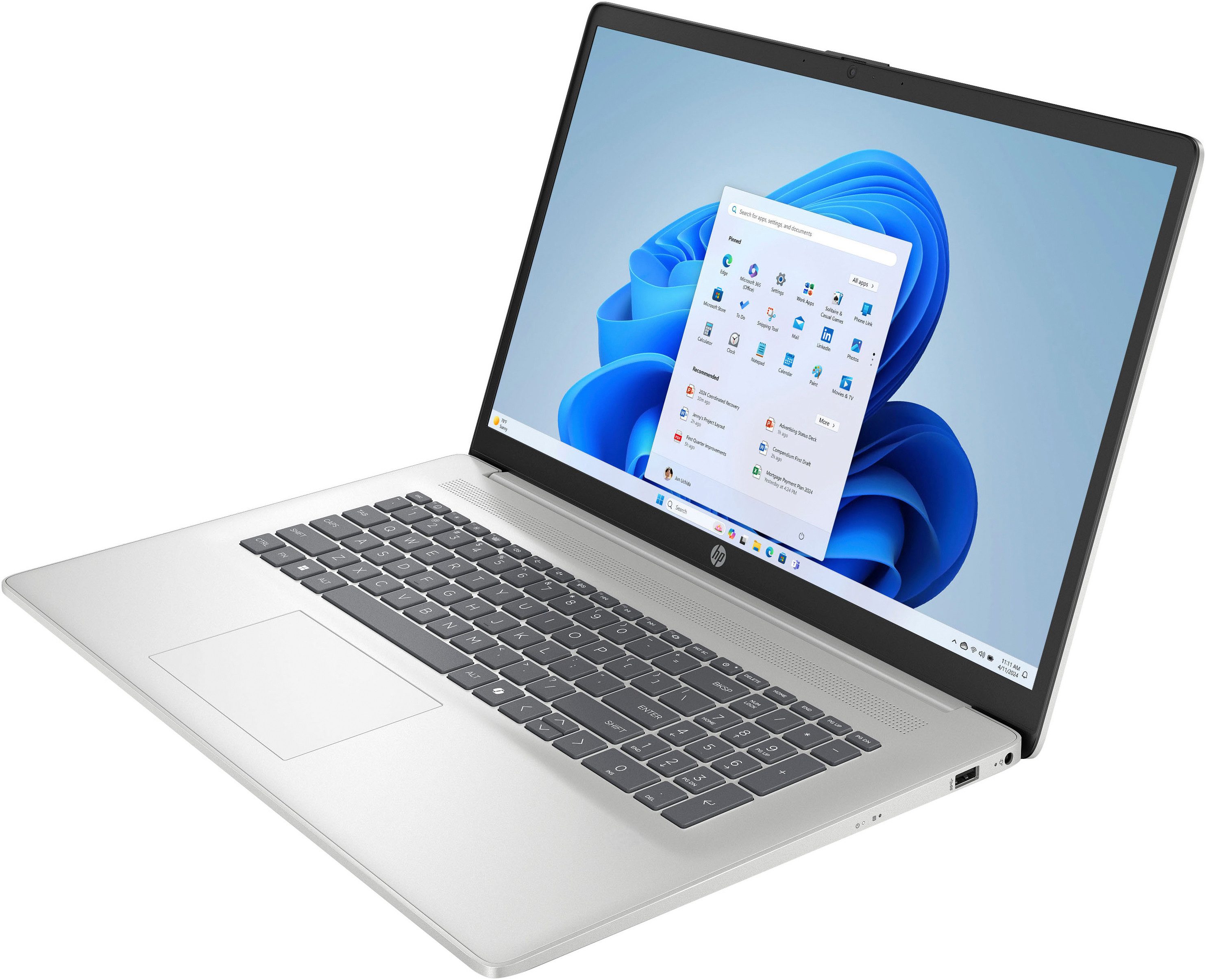 HP 17-cn4276ng Notebook (43,94 cm/17,3 Zoll, Intel Core 7 150U, Intel Graphics, 16 GB, 512 GB SSD)