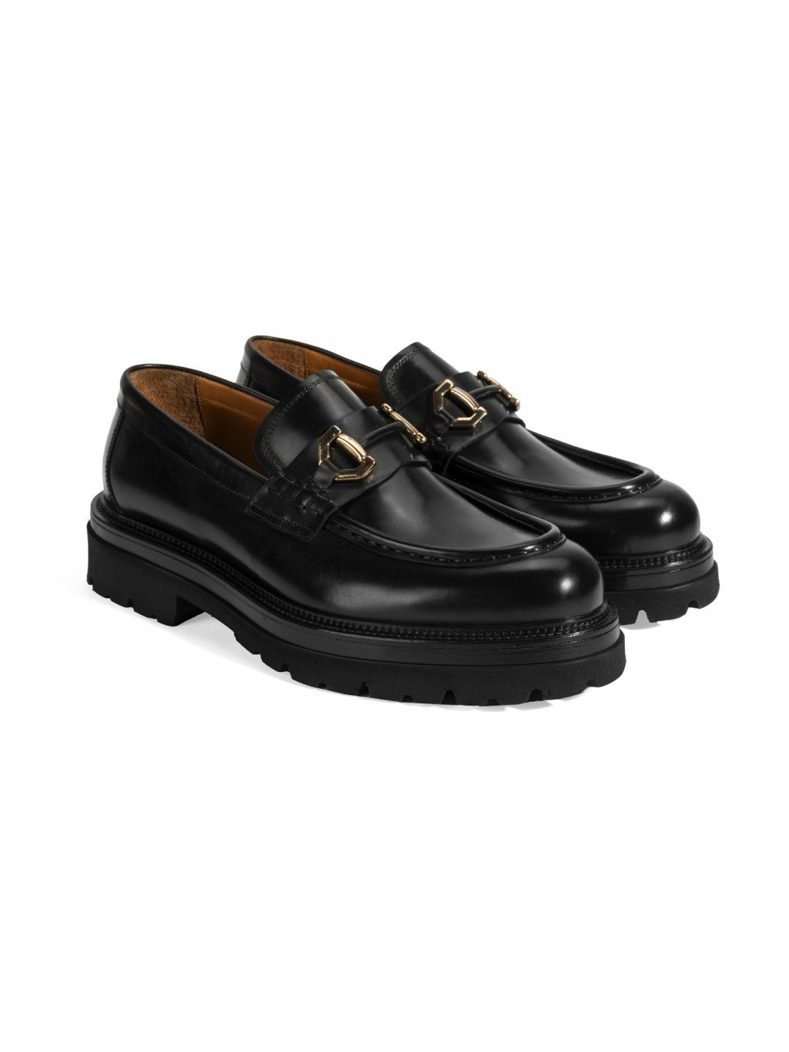 Desa Herren-Slipper – Lederfutter und -innensohle, flacher Absatz, atmungs Loafer