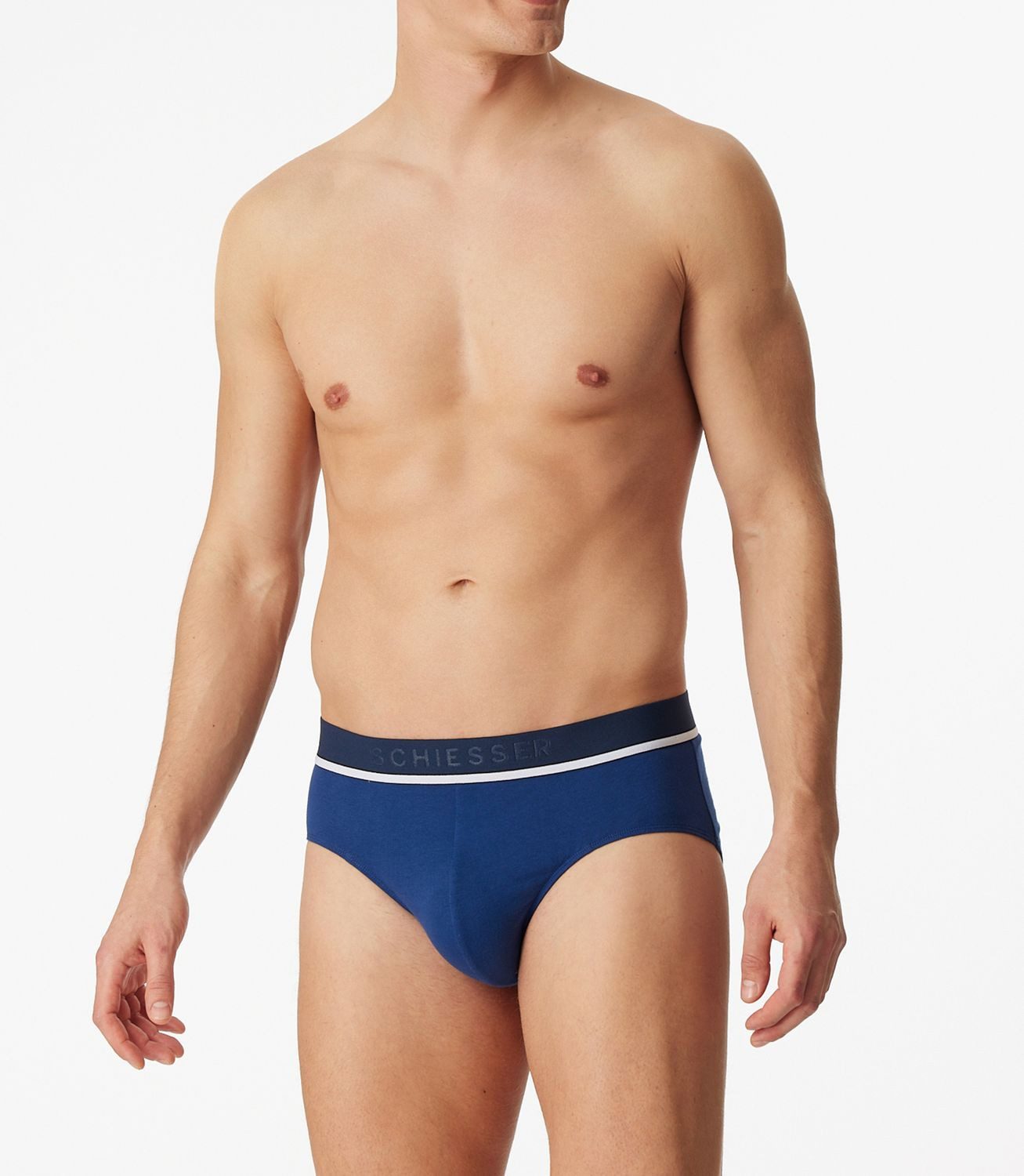 Schiesser Slip Organic Cotton mit sportlichem Webgummibund
