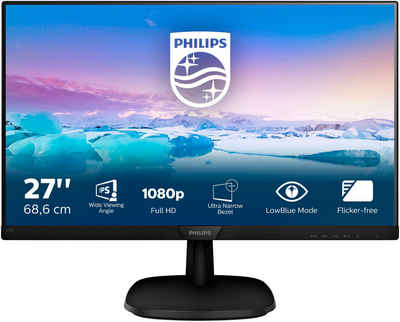 Philips 273V7QJAB LED-Monitor (69 cm/27 ", 1920 x 1080 px, Full HD, 5 ms Reaktionszeit, 60 Hz, IPS)
