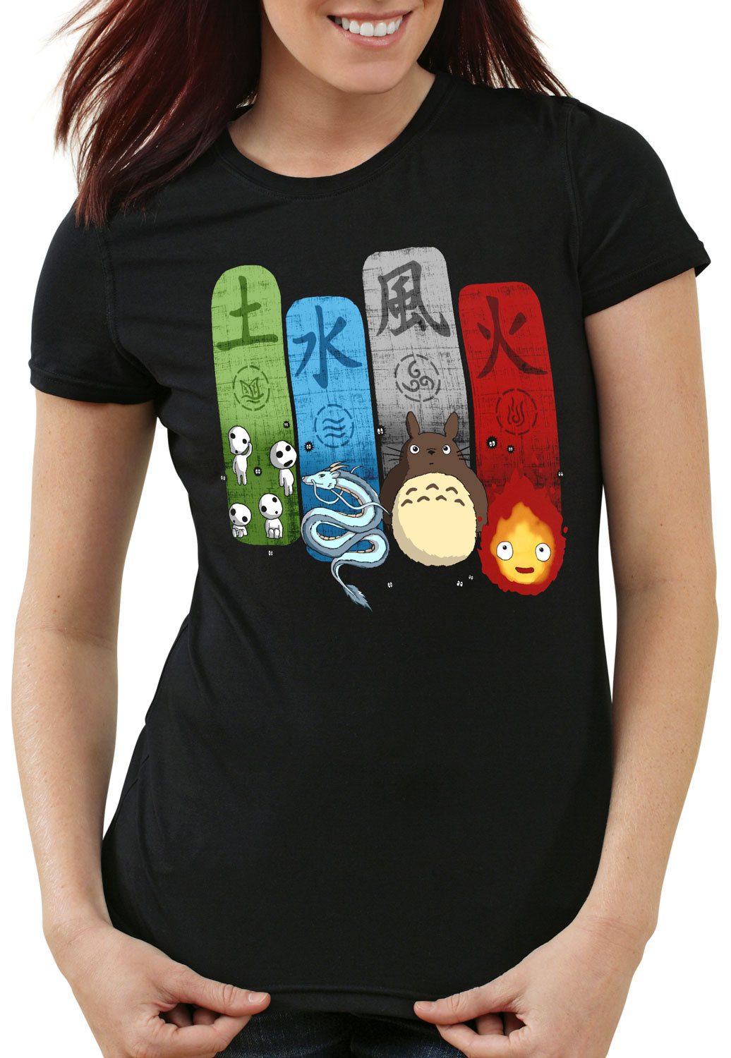 style3 T-Shirt Ghibli Family totoro mononoke schloss chihiro film ghibli