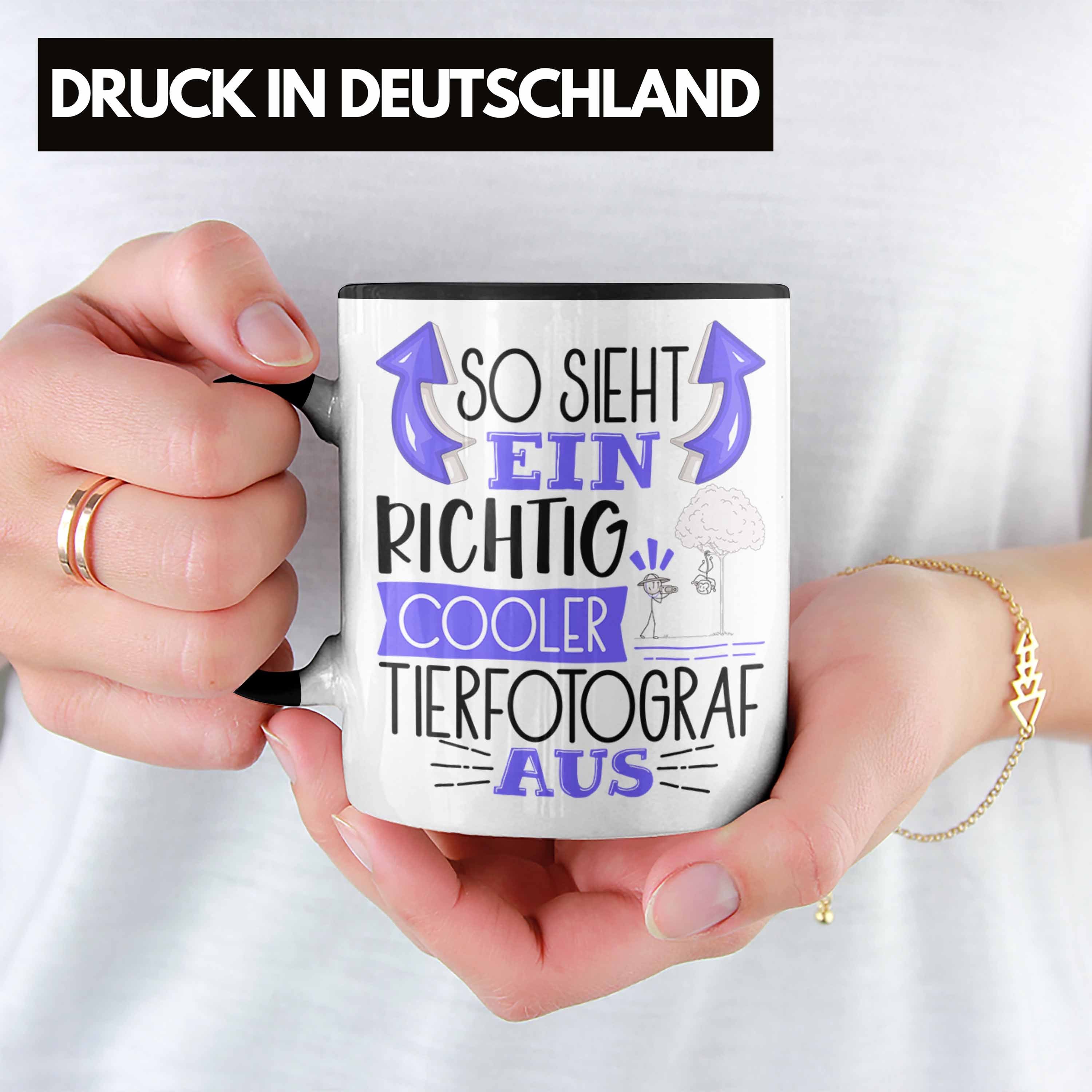 Tierfotograf Cooler Sieht Ein Aus Tasse So Gesche Tasse Tierfotograf Trendation Schwarz Richtig