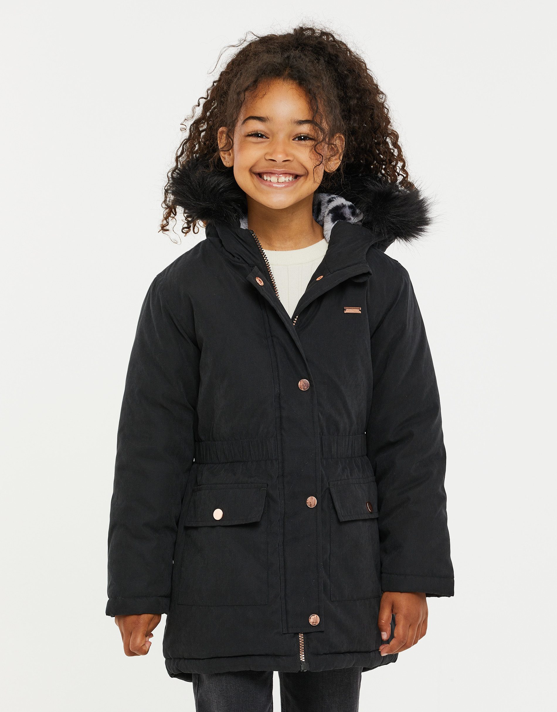 Threadgirls Wintermantel THB Hooded Parker Jacket Cher (1-tlg) mit Kapuze